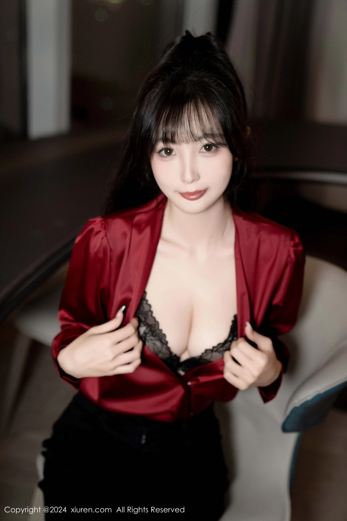 [[XiuRen秀人网]秀人网]No.9299_模特林星阑私房性感黑色蕾丝内衣配开档黑丝秀曼妙身姿诱惑写真94P