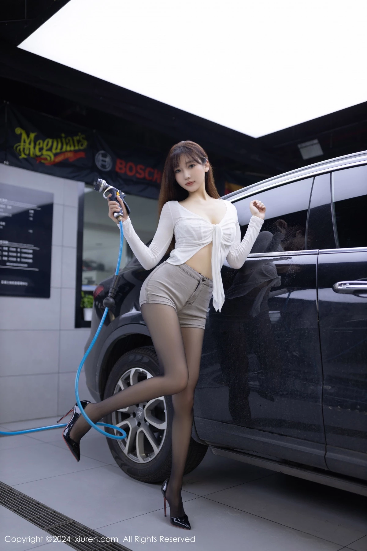 [[XiuRen秀人网]秀人网]No.9181_模特陆萱萱性感白色情趣内衣配超薄黑丝秀曼妙身姿撩人诱惑写真80P