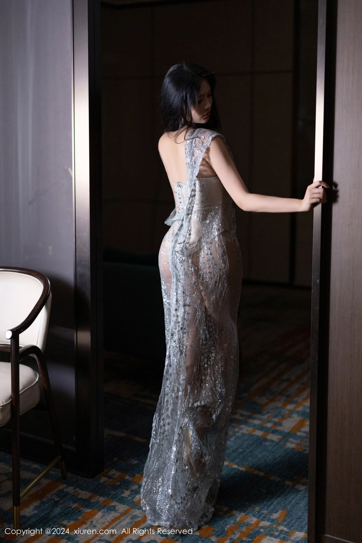 [[XiuRen秀人网]秀人网]No.9180_模特娜比浴室性感肉色连衣裙露黑色蕾丝内衣秀凹凸身材诱惑写真83P