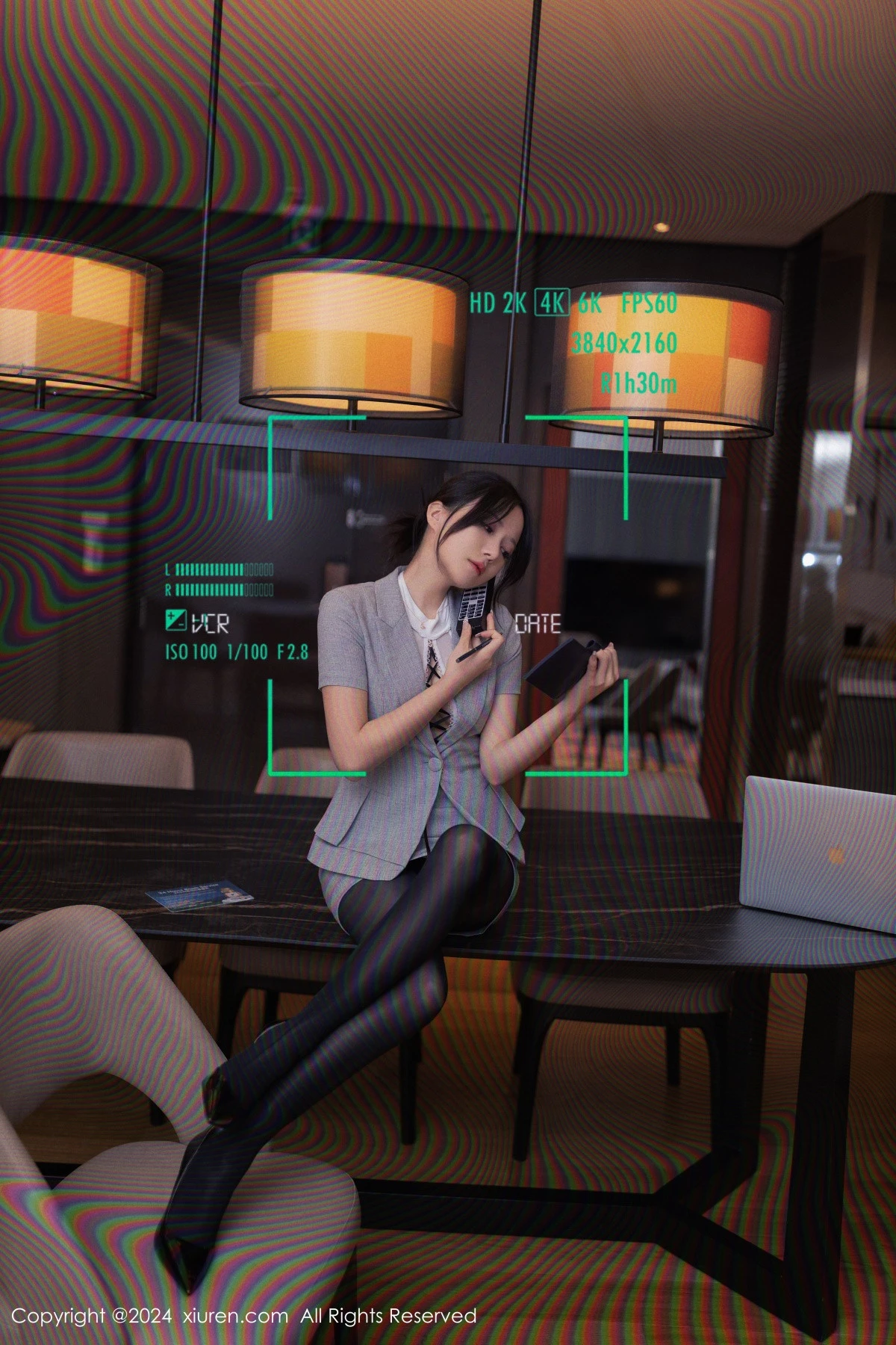 [[XiuRen秀人网]秀人网]No.9189_模特鱼子酱性感白色薄透上衣配超薄黑丝秀婀娜身段迷人诱惑写真82P