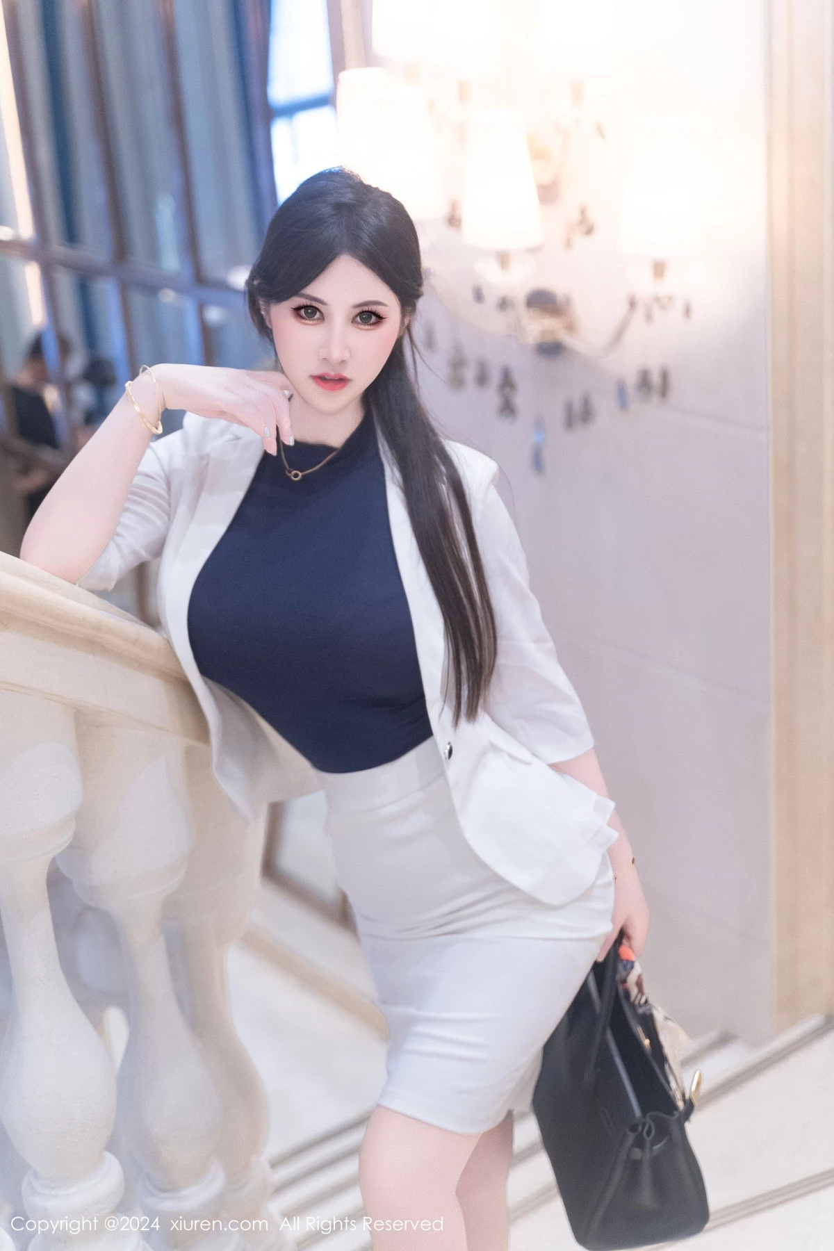 [[XiuRen秀人网]秀人网]No.9319_模特诗诗kiki酒店剧情性感白衬衫配超薄肉丝秀曼妙身姿诱惑写真98P