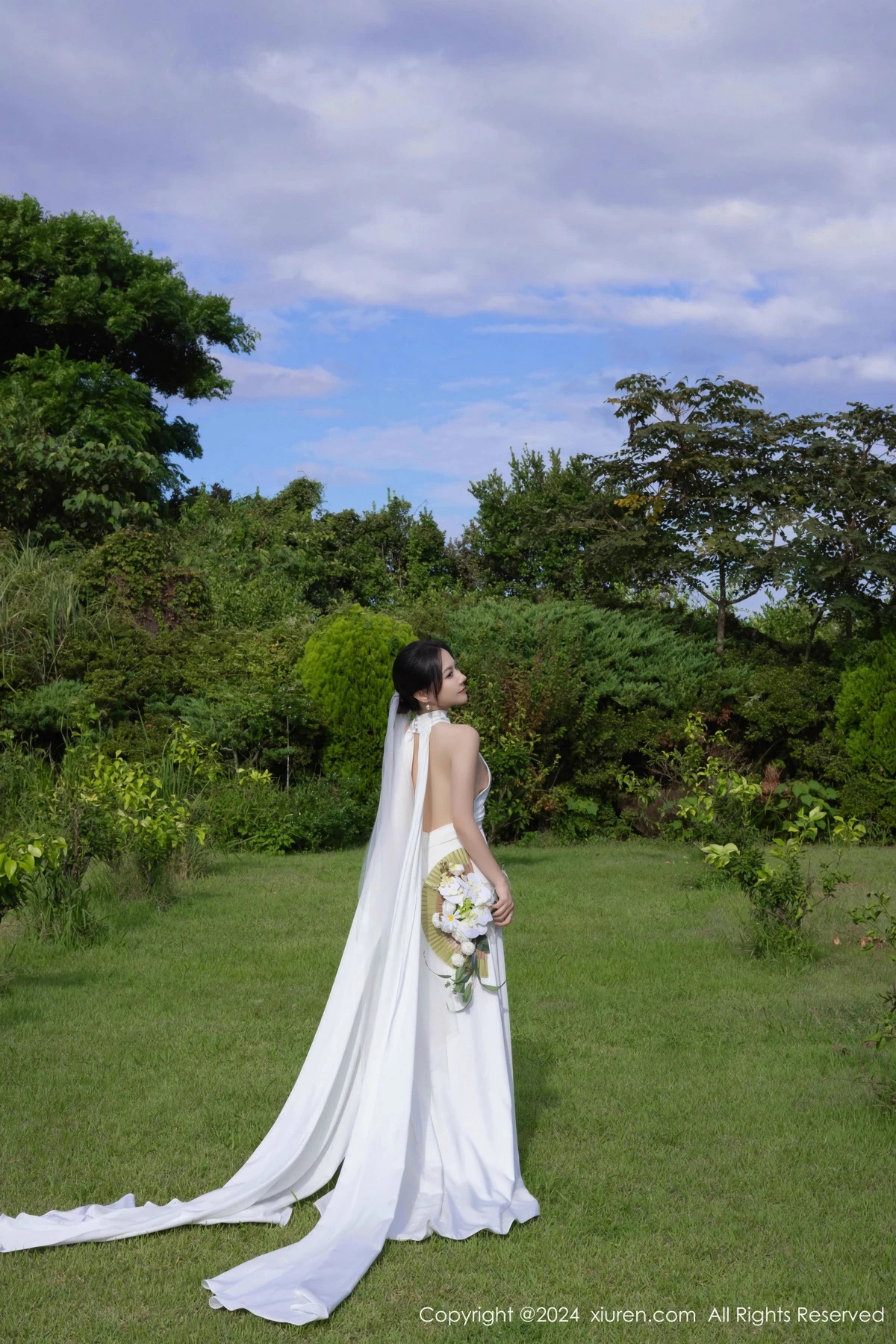 [[XiuRen秀人网]秀人网]No.9387_模特鱼子酱Fish婚礼主题性感白色婚纱配白丝袜秀曼妙身姿诱惑写真81P