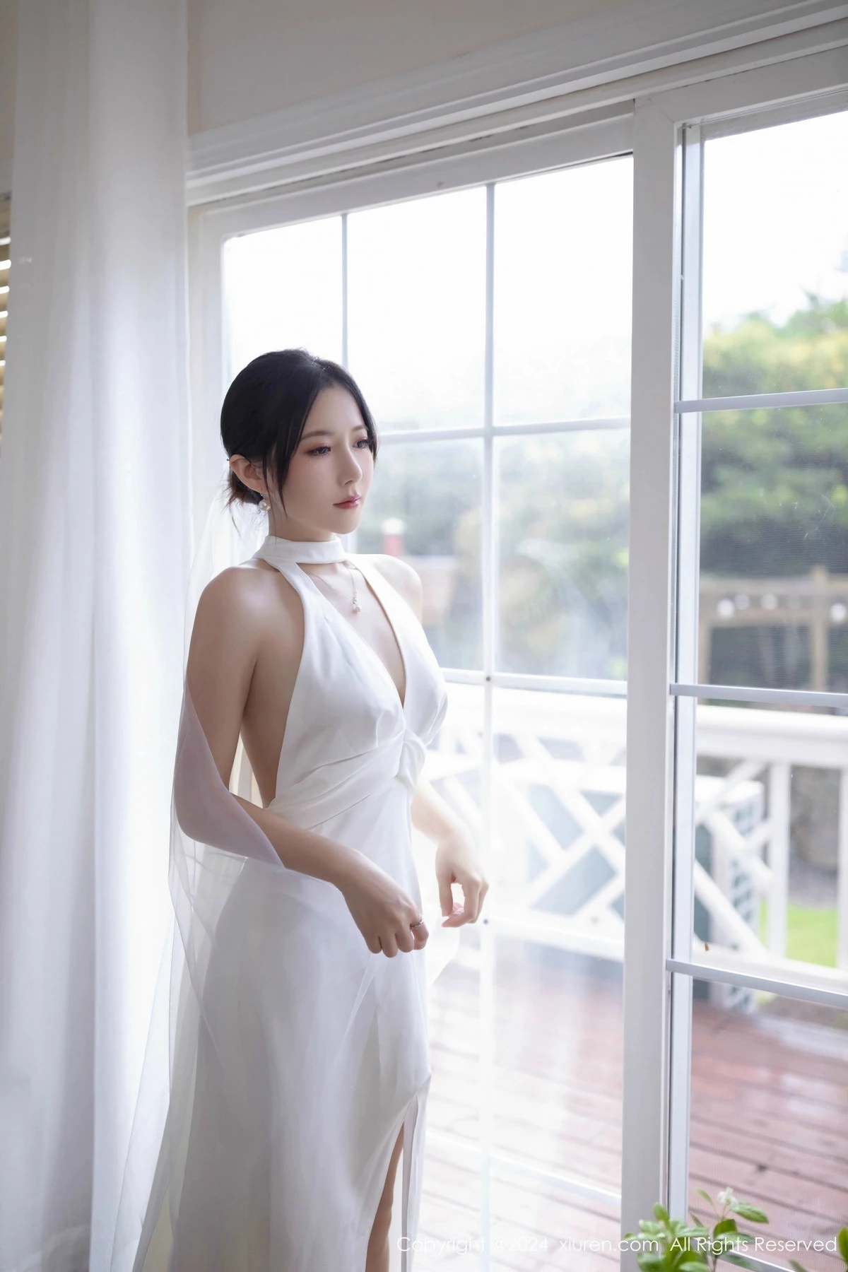 [[XiuRen秀人网]秀人网]No.9387_模特鱼子酱Fish婚礼主题性感白色婚纱配白丝袜秀曼妙身姿诱惑写真81P