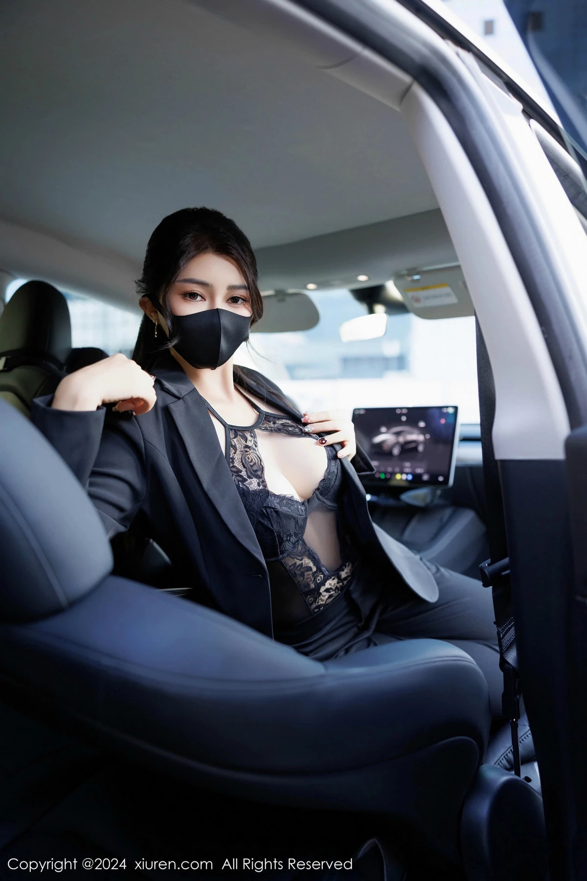 [[XiuRen秀人网]秀人网]No.9405_模特凯竹Quinn性感黑色OL制服露黑色蕾丝情趣连体衣完美诱惑写真84P