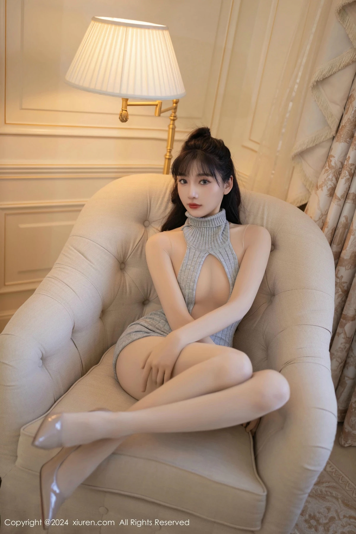 [[XiuRen秀人网]秀人网]No.9413_模特陆萱萱性感毛衣露超薄连体肉色丝袜秀曼妙身姿完美诱惑写真80P
