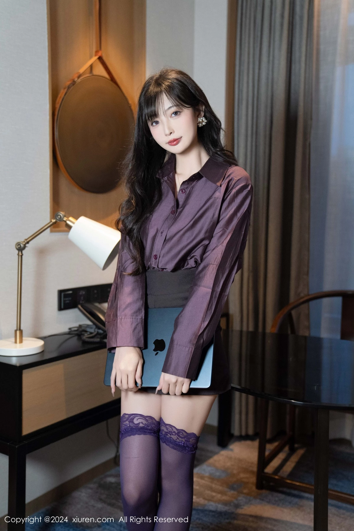 [[XiuRen秀人网]秀人网]No.9428_模特林星阑性感紫色情趣连体内衣配紫色丝袜秀曼妙身姿诱惑写真81P
