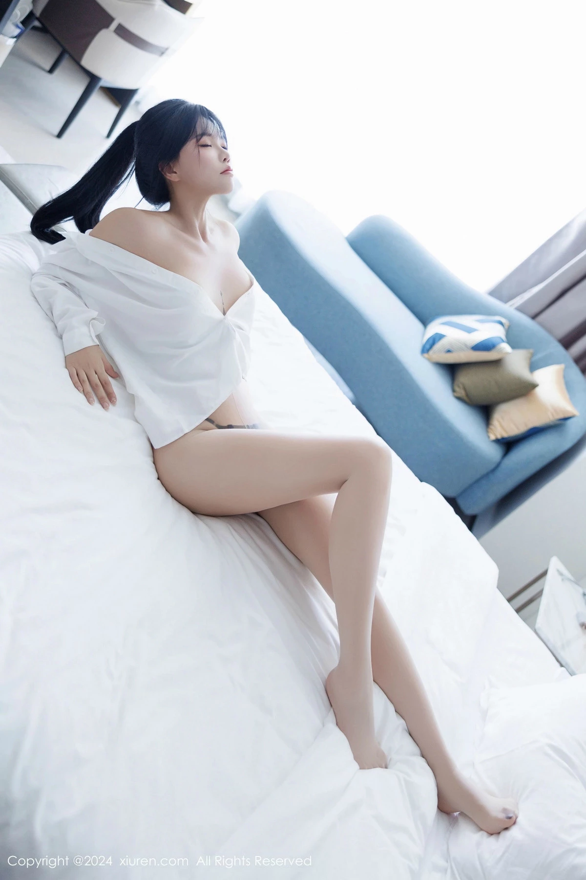 [[XiuRen秀人网]秀人网]No.9505_模特娜比私房性感黑色蕾丝内衣配超薄肉丝秀凹凸身材诱惑写真88P