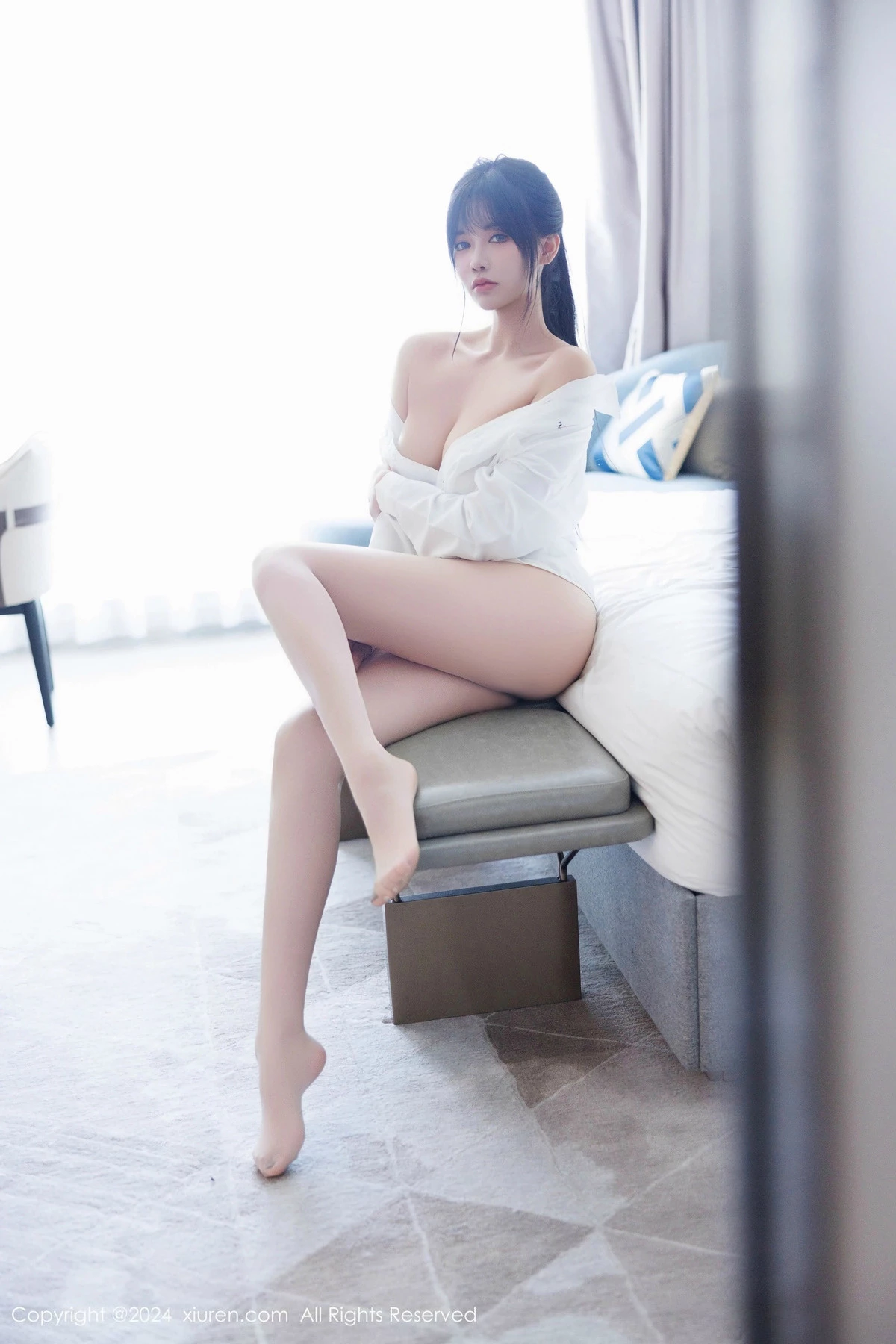 [[XiuRen秀人网]秀人网]No.9505_模特娜比私房性感黑色蕾丝内衣配超薄肉丝秀凹凸身材诱惑写真88P