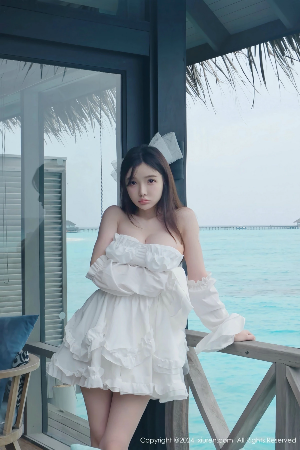 [[XiuRen秀人网]秀人网]No.9535_模特糯美子MINIbabe性感白色婚纱配情趣内衣秀惹火身材诱惑写真59P