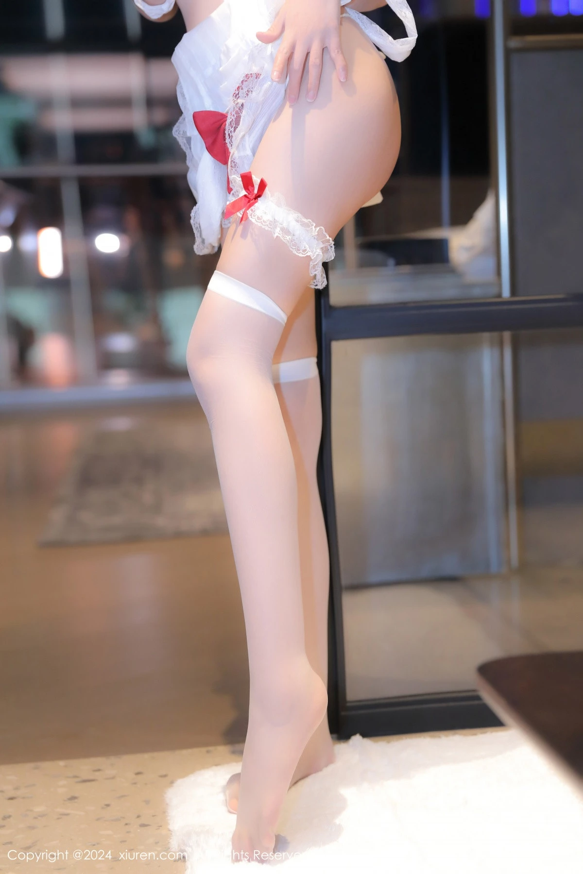 [[XiuRen秀人网]秀人网]No.9562_模特桃妖夭性感JK制服露白色内衣配超薄黑丝秀完美身材诱惑写真78P