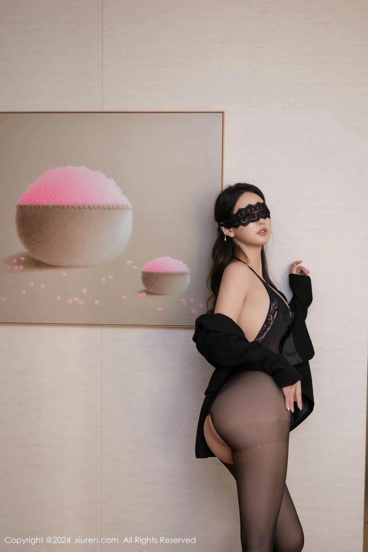 [[XiuRen秀人网]秀人网]No.9571_模特唐安琪私房性感黑色西服配开档黑丝秀曼妙身姿惹火诱惑写真83P