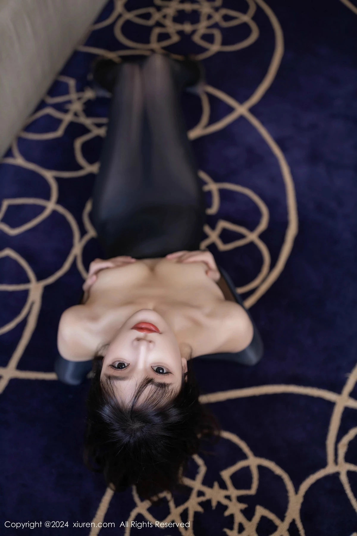 [[XiuRen秀人网]秀人网]No.9590_模特陆萱萱私房性感黑色连体丝袜秀曼妙身姿翘臀美腿诱惑写真81P