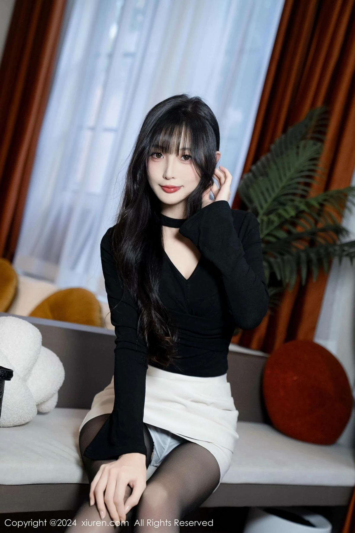 [[XiuRen秀人网]秀人网]No.9691_模特林星阑性感墨绿色内衣配超薄黑丝秀曼妙身姿迷人诱惑写真100P