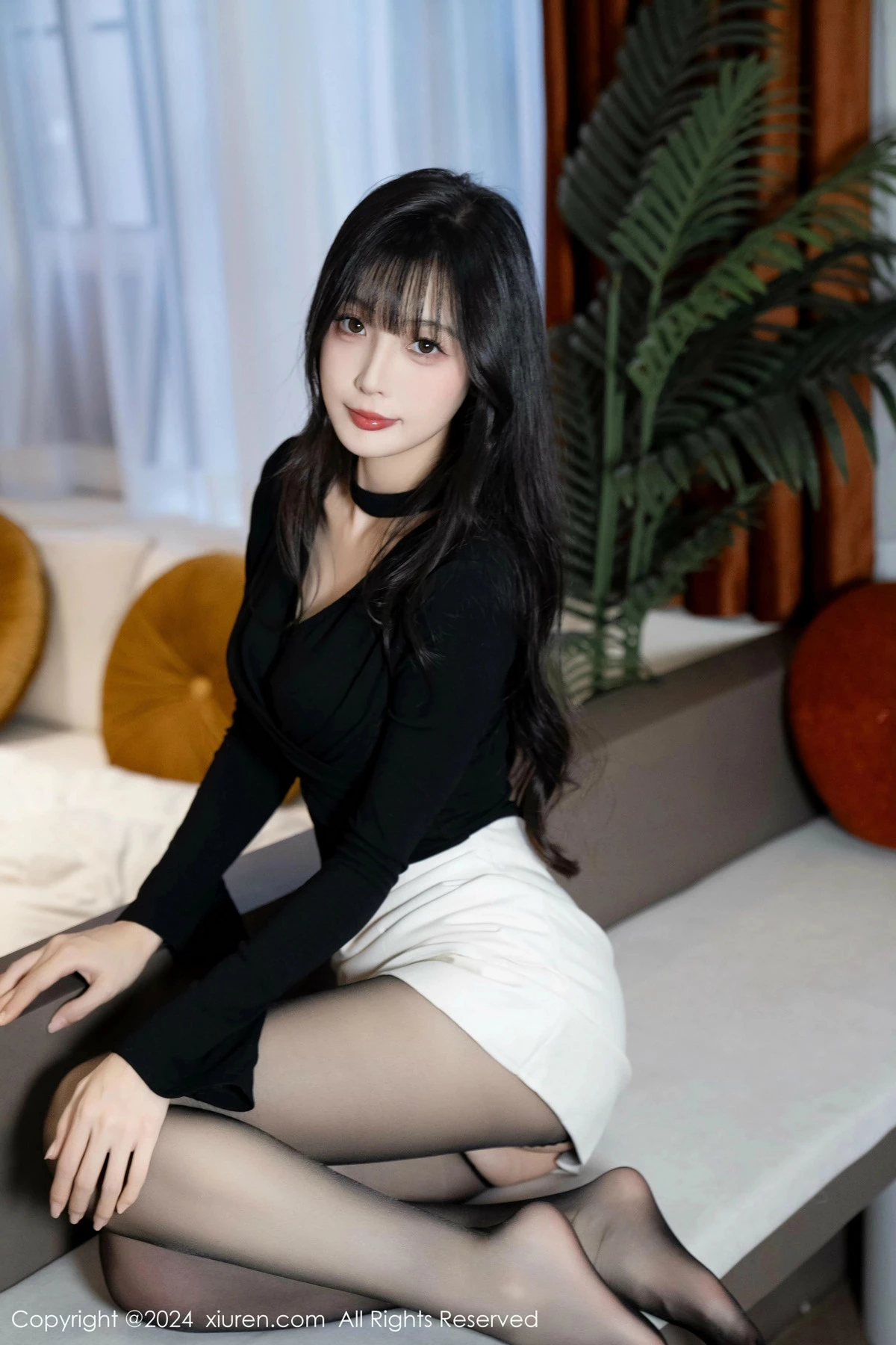 [[XiuRen秀人网]秀人网]No.9691_模特林星阑性感墨绿色内衣配超薄黑丝秀曼妙身姿迷人诱惑写真100P