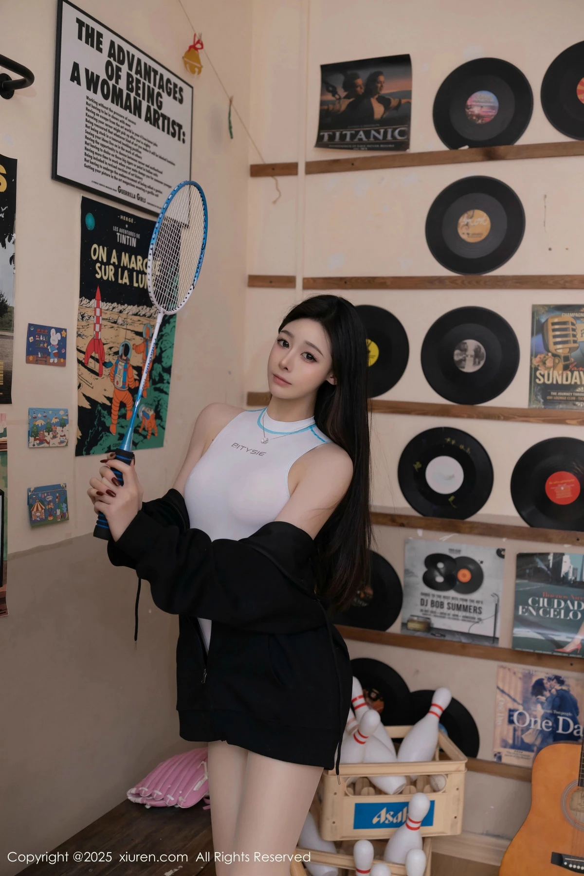 [[XiuRen秀人网]秀人网]No.9707_模特小逗逗性感白色高叉连体衣配超薄肉丝秀曼妙身材诱惑写真80P