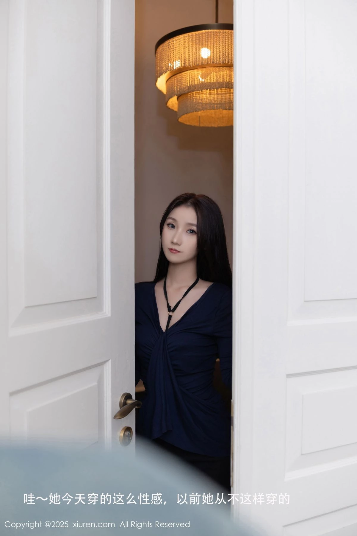 [[XiuRen秀人网]秀人网]No.9729_模特杏子Yada性感黑色蕾丝情趣内衣配黑丝袜秀曼妙身姿诱惑写真79P