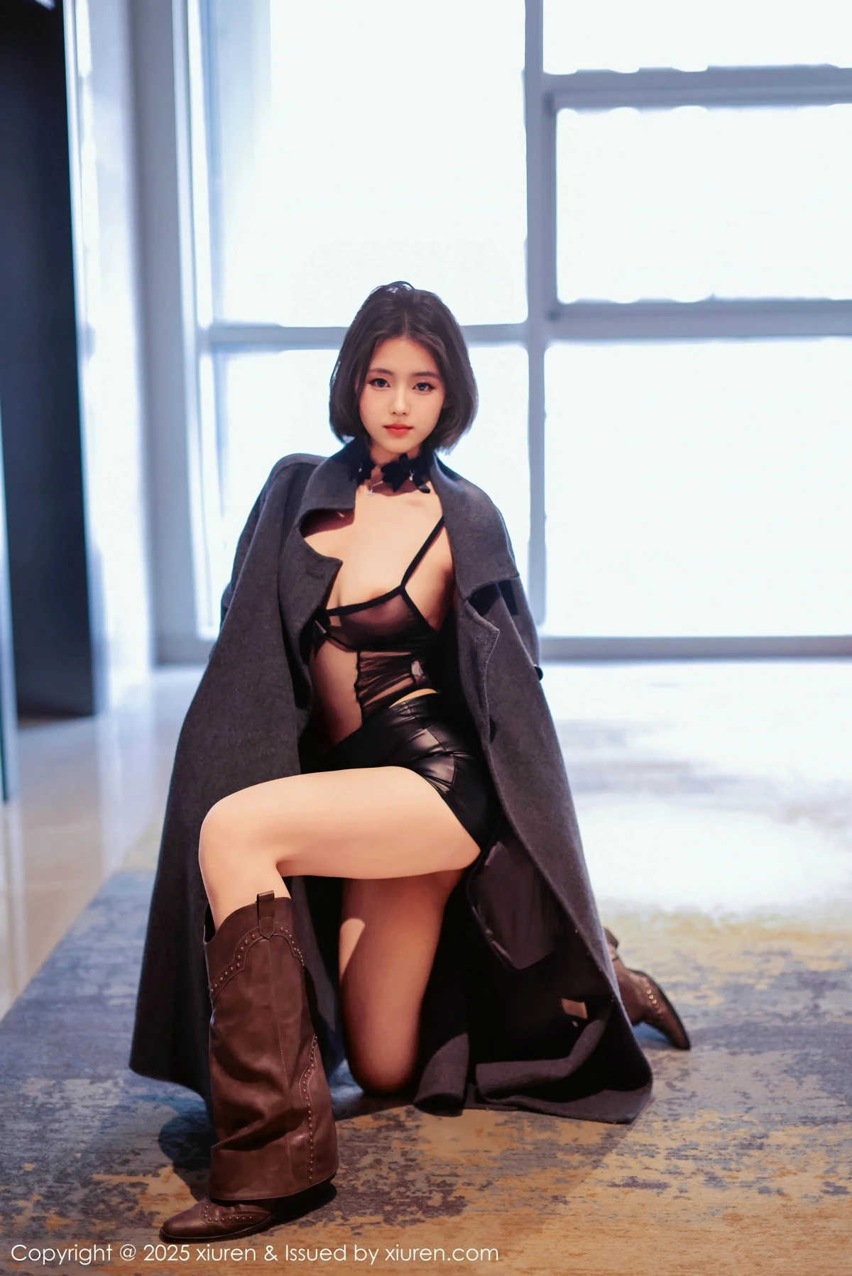 [[XiuRen秀人网]秀人网]No.9727_模特小橘子orange私房性感黑色轻透连体内衣秀完美身材诱惑写真79P