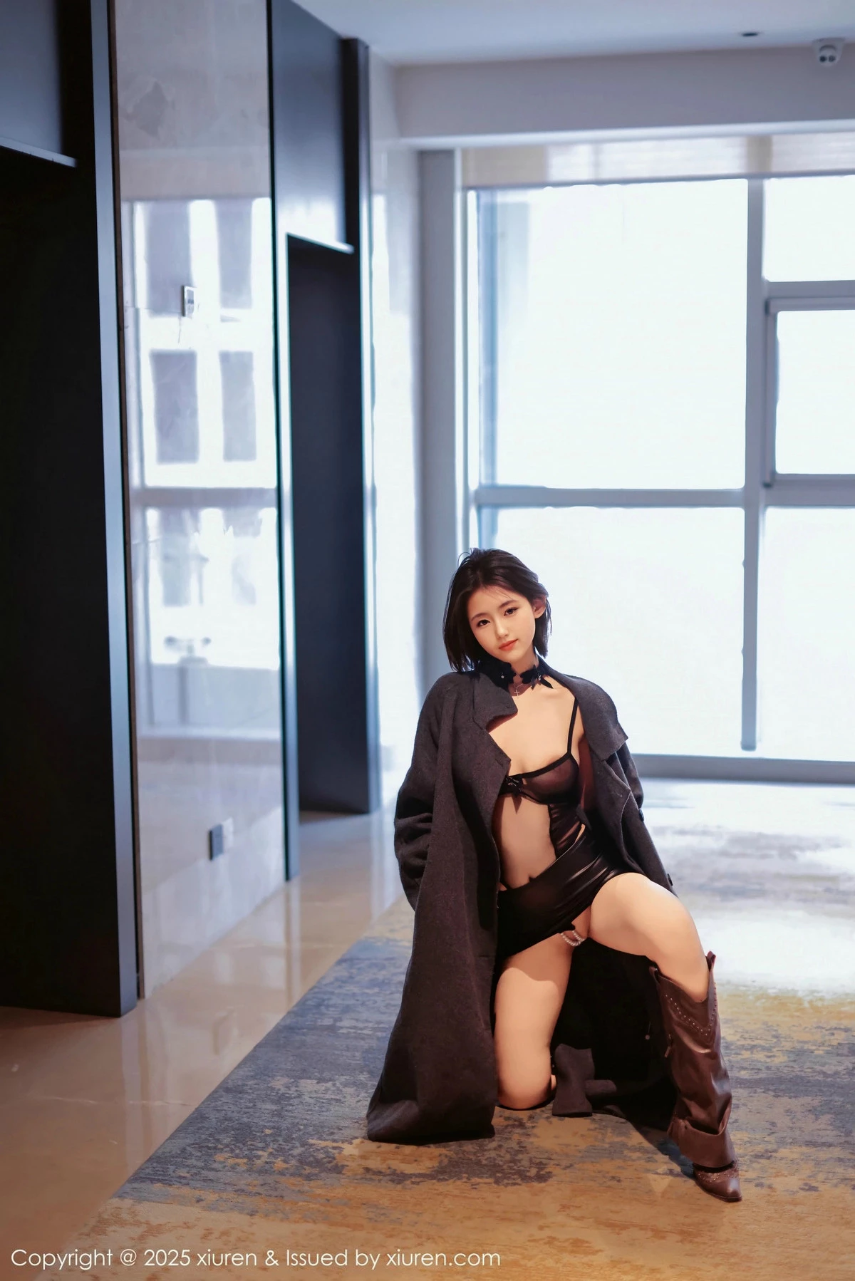 [[XiuRen秀人网]秀人网]No.9727_模特小橘子orange私房性感黑色轻透连体内衣秀完美身材诱惑写真79P