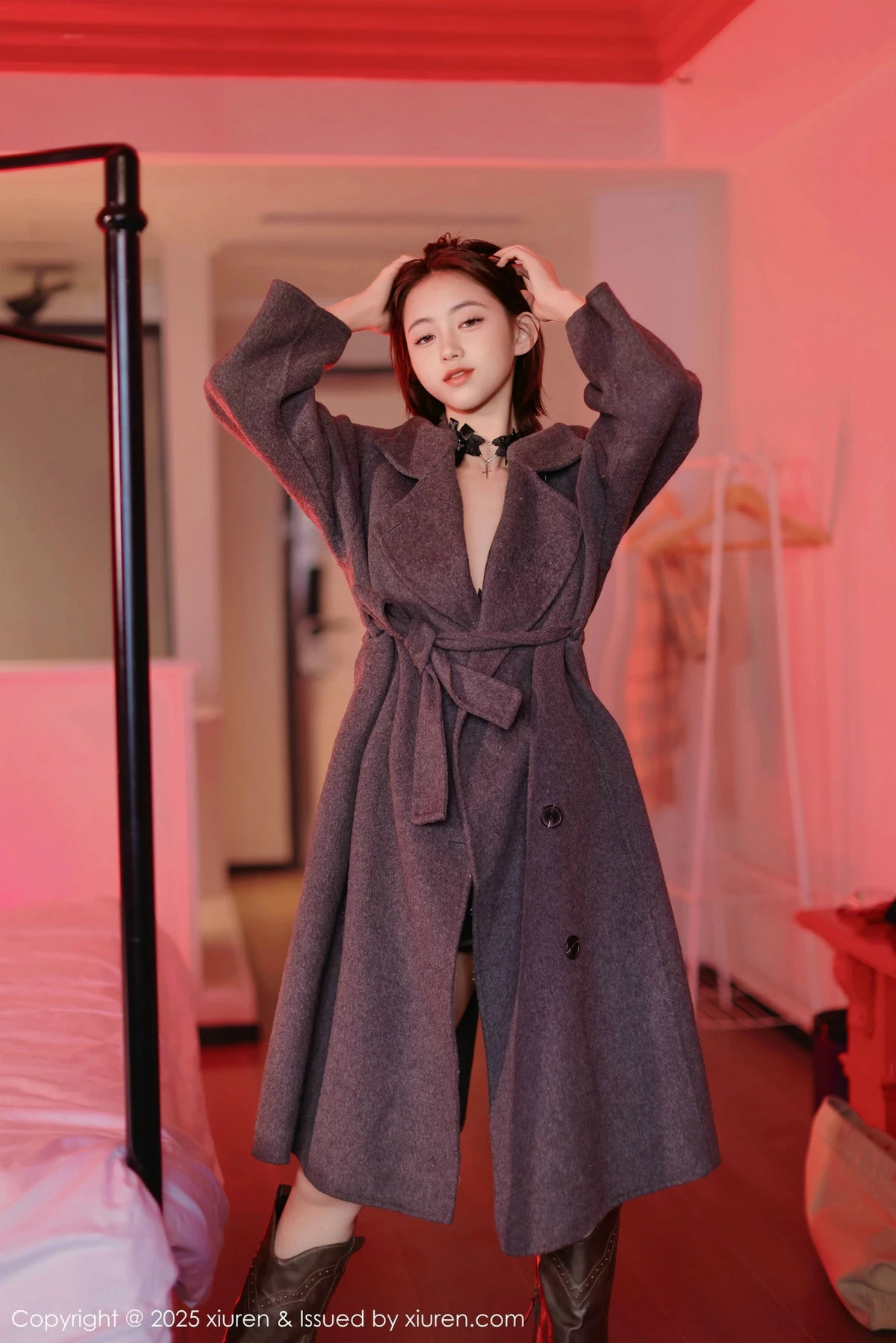 [[XiuRen秀人网]秀人网]No.9727_模特小橘子orange私房性感黑色轻透连体内衣秀完美身材诱惑写真79P