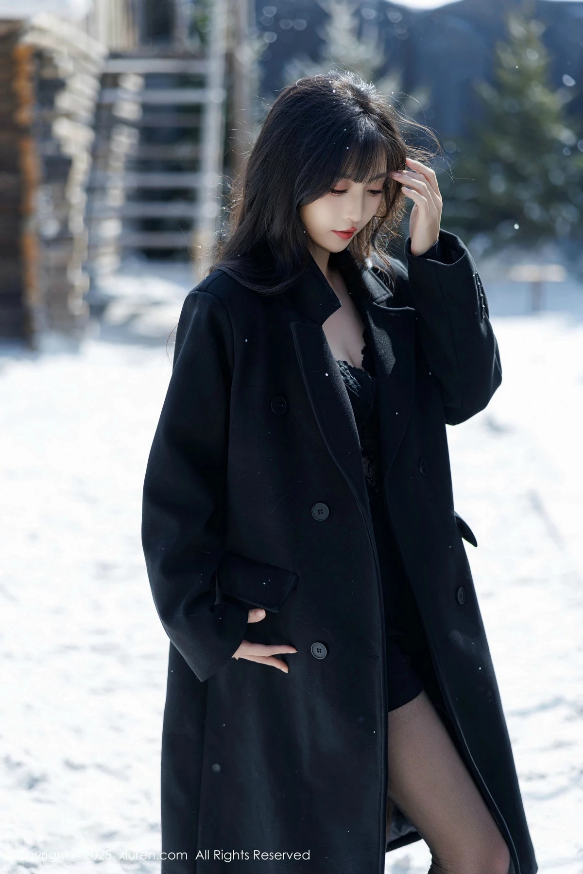 [[XiuRen秀人网]秀人网]No.9749_模特林星阑性感黑色情趣内衣配超薄黑丝秀曼妙身姿完美诱惑写真101P