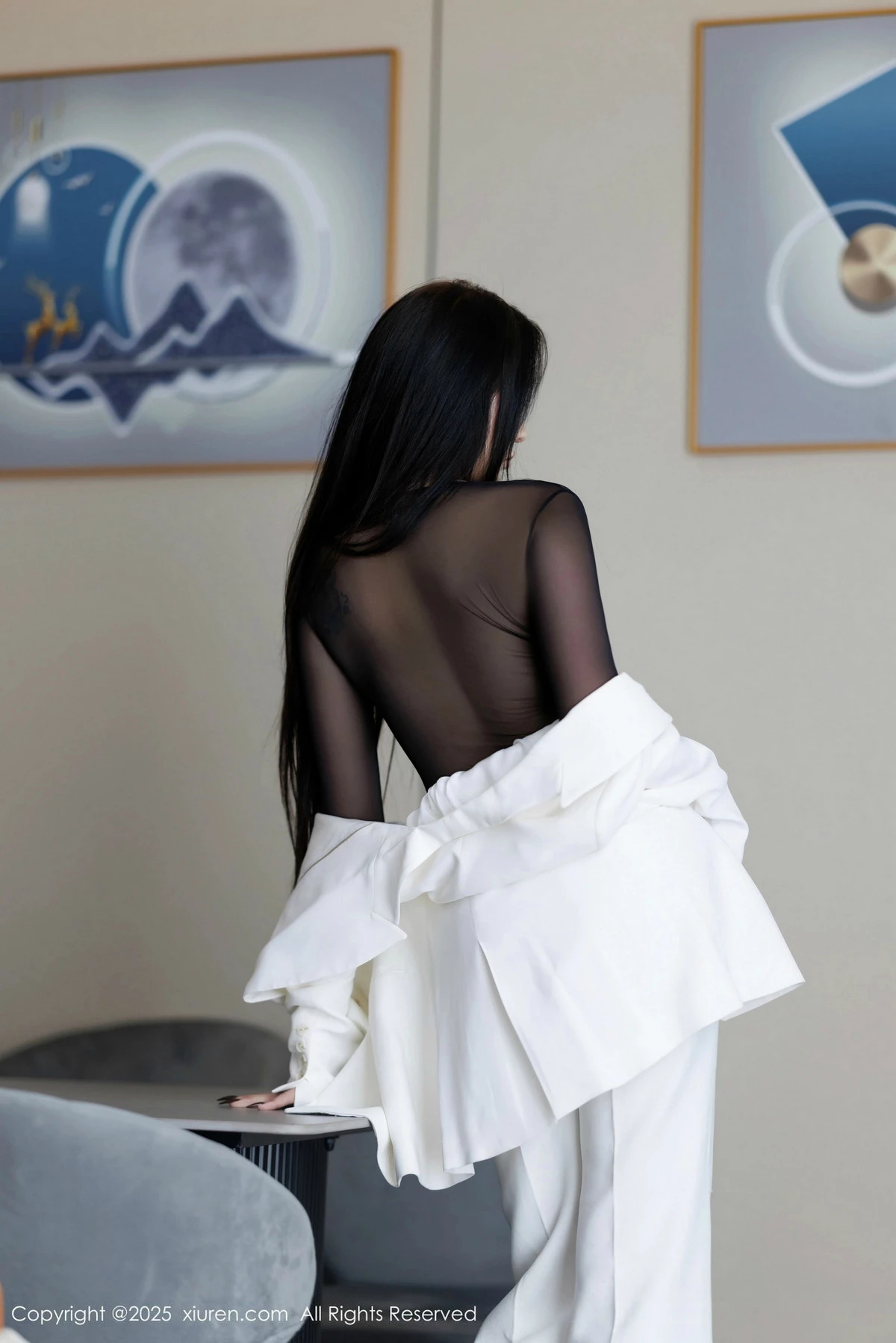 [[XiuRen秀人网]秀人网]No.9755_模特娜比性感黑色情趣内衣配黑丝吊袜秀凹凸身材完美诱惑写真91P