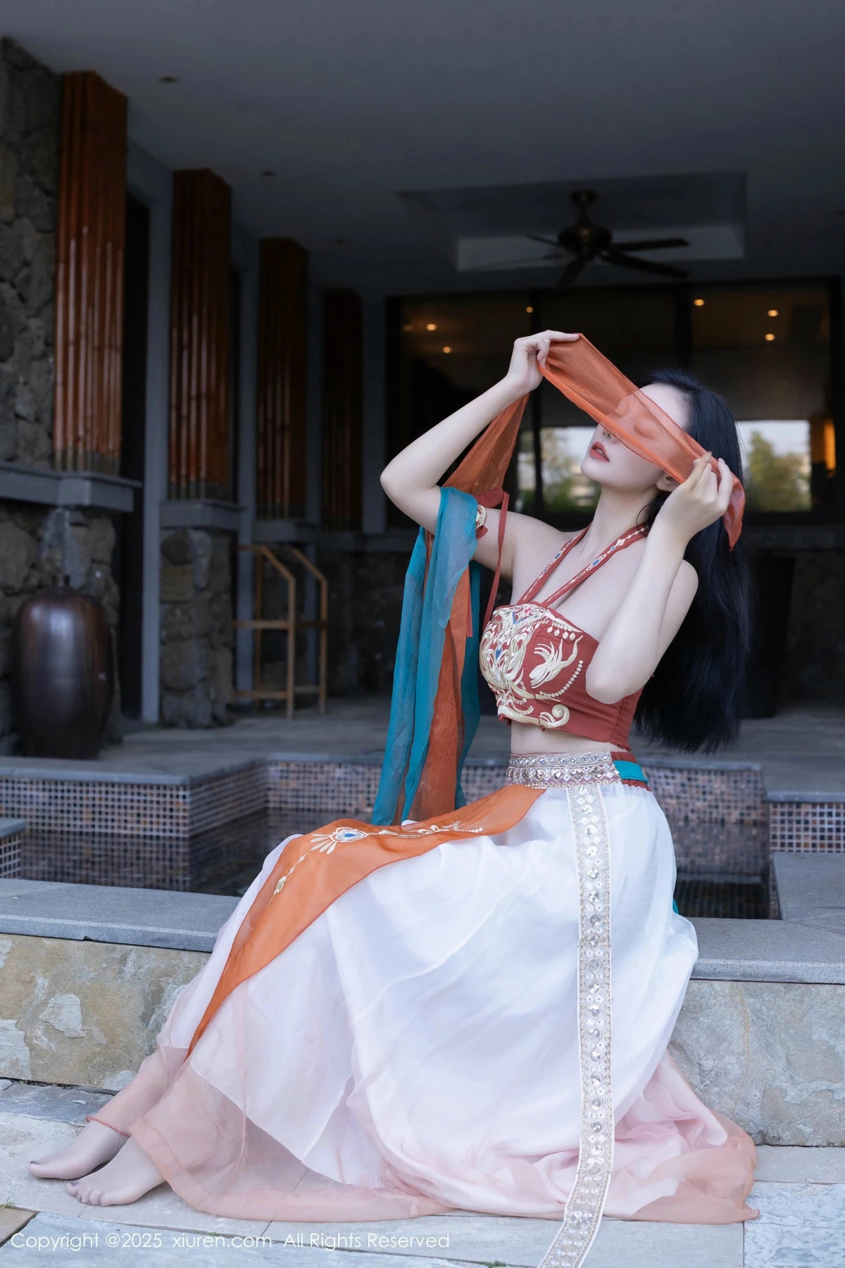 [[XiuRen秀人网]秀人网]No.9757_模特安然anran性感古风薄纱服饰配超薄肉丝秀丰满身材诱惑写真81P