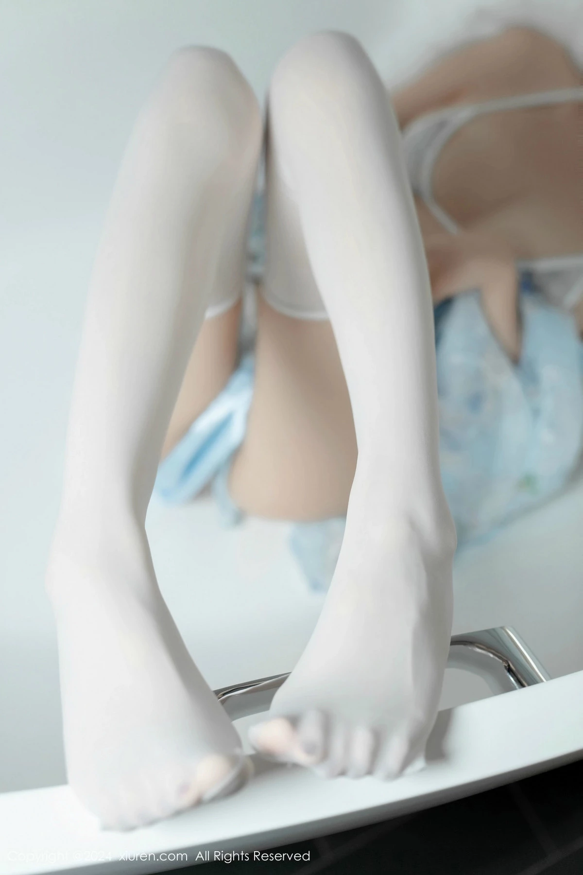 [[XiuRen秀人网]秀人网]No.9632_模特林星阑性感浅蓝色连衣短裙配白色丝袜秀曼妙身姿诱惑写真85P