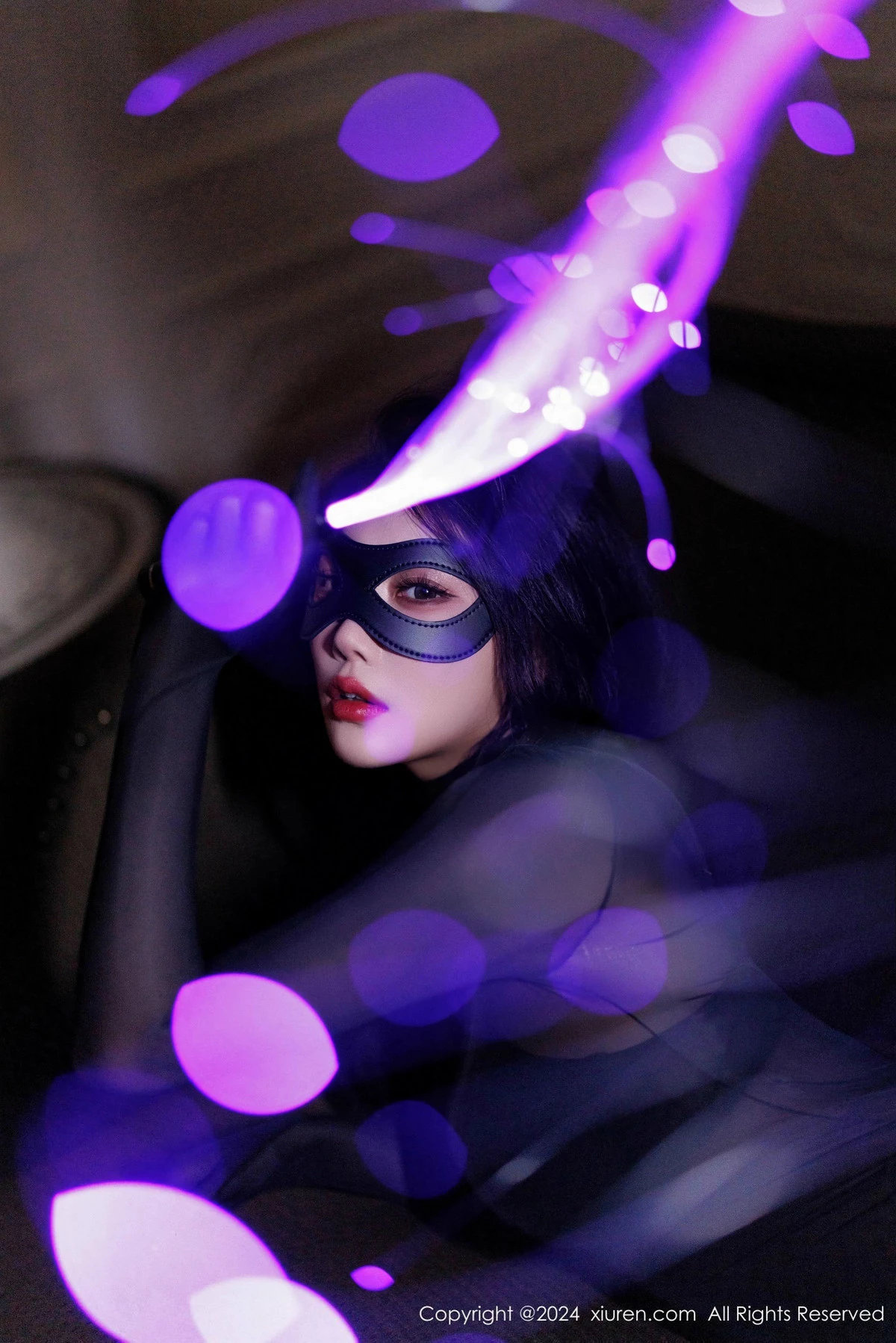 [[XiuRen秀人网]秀人网]No.9651_女神杨晨晨Yome性感连体黑丝露黑色蕾丝内衣秀丰腴身材诱惑写真90P