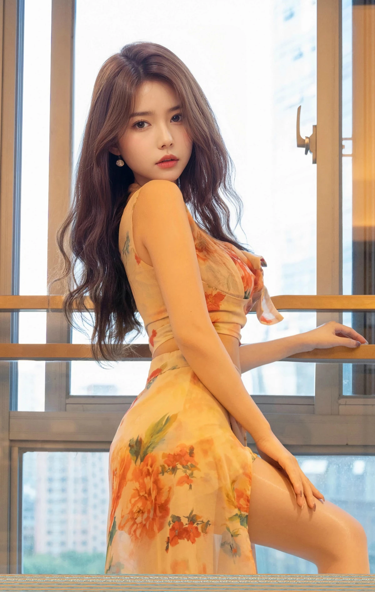 [[XiuRen秀人网]秀人网]No.9792_模特拍黄瓜girl性感碎花长裙配超薄肉丝秀曼妙身姿完美诱惑写真77P