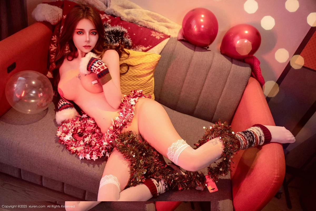 [[XiuRen秀人网]秀人网]No.9789_模特沐娜娜新年主题性感情趣内衣配白丝袜秀惹火身材诱惑写真88P