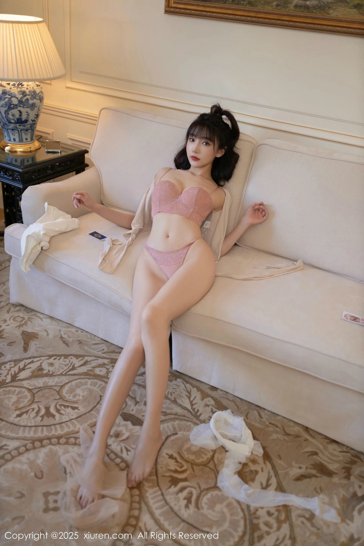 [[XiuRen秀人网]秀人网]No.9806_模特合集陆萱萱＆安然anran性感姐妹花蕾丝内衣撩人诱惑写真80P