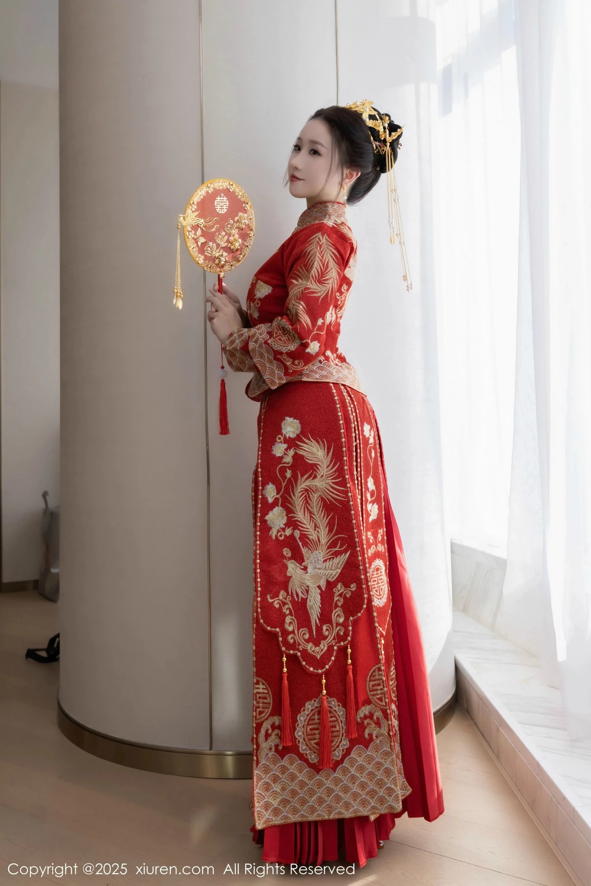 [[XiuRen秀人网]秀人网]No.9811_模特杏子Yada性感新娘装红色情趣内衣配超薄肉丝秀美腿诱惑写真84P