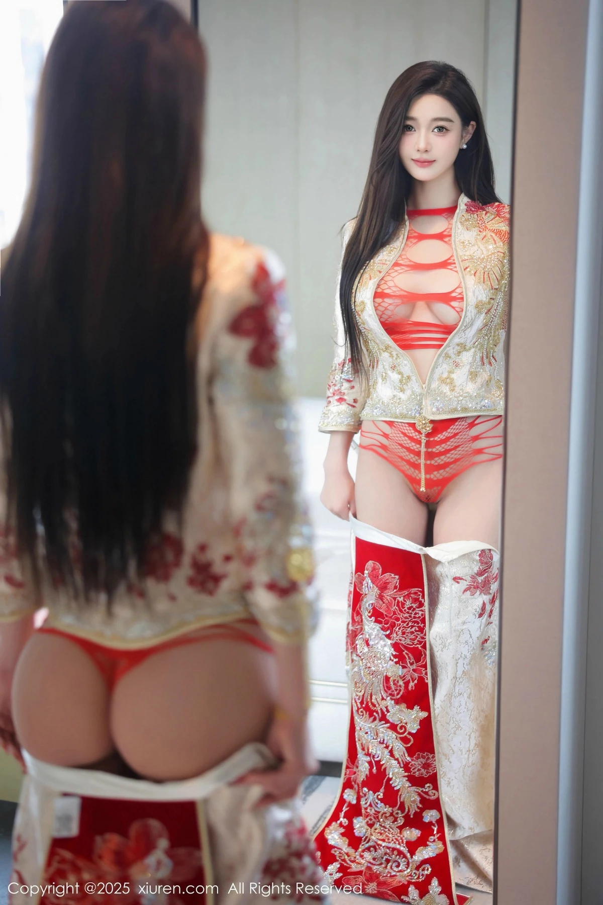 [[XiuRen秀人网]秀人网]No.9833_模特Candy糖糖性感喜庆服饰露红色情趣服饰秀丰腴身材诱惑写真88P