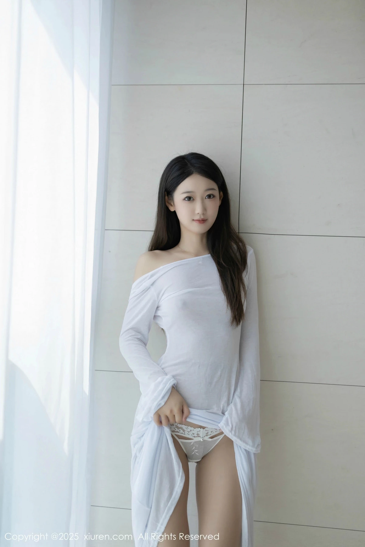 [[XiuRen秀人网]秀人网]No.9840_模特唐安琪性感白色连衣长裙配开档肉丝秀曼妙身姿撩人诱惑写真84P