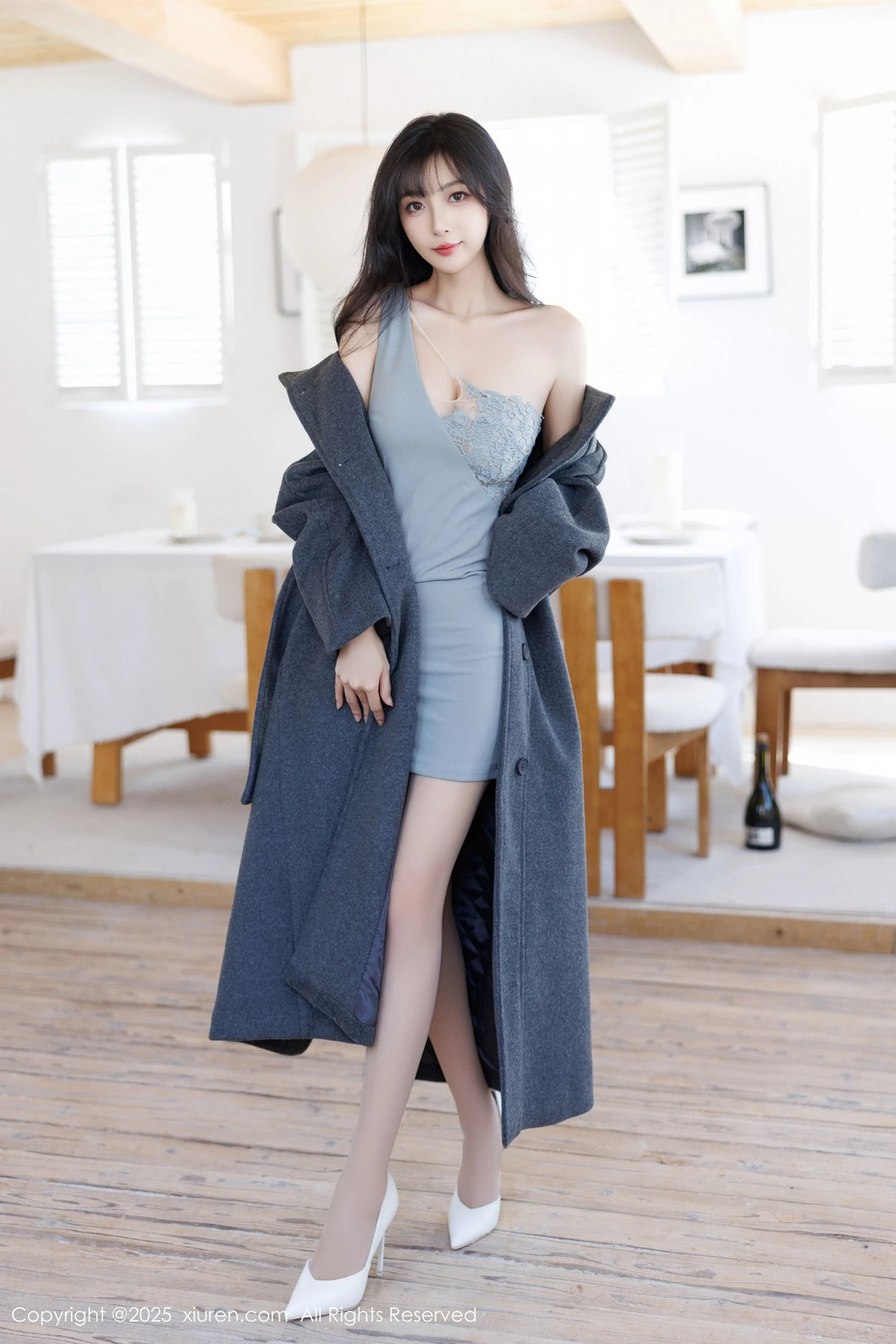 [[XiuRen秀人网]秀人网]No.9863_模特林星阑性感浅色连衣短裙+白色情趣内衣秀曼妙身姿诱惑写真83P