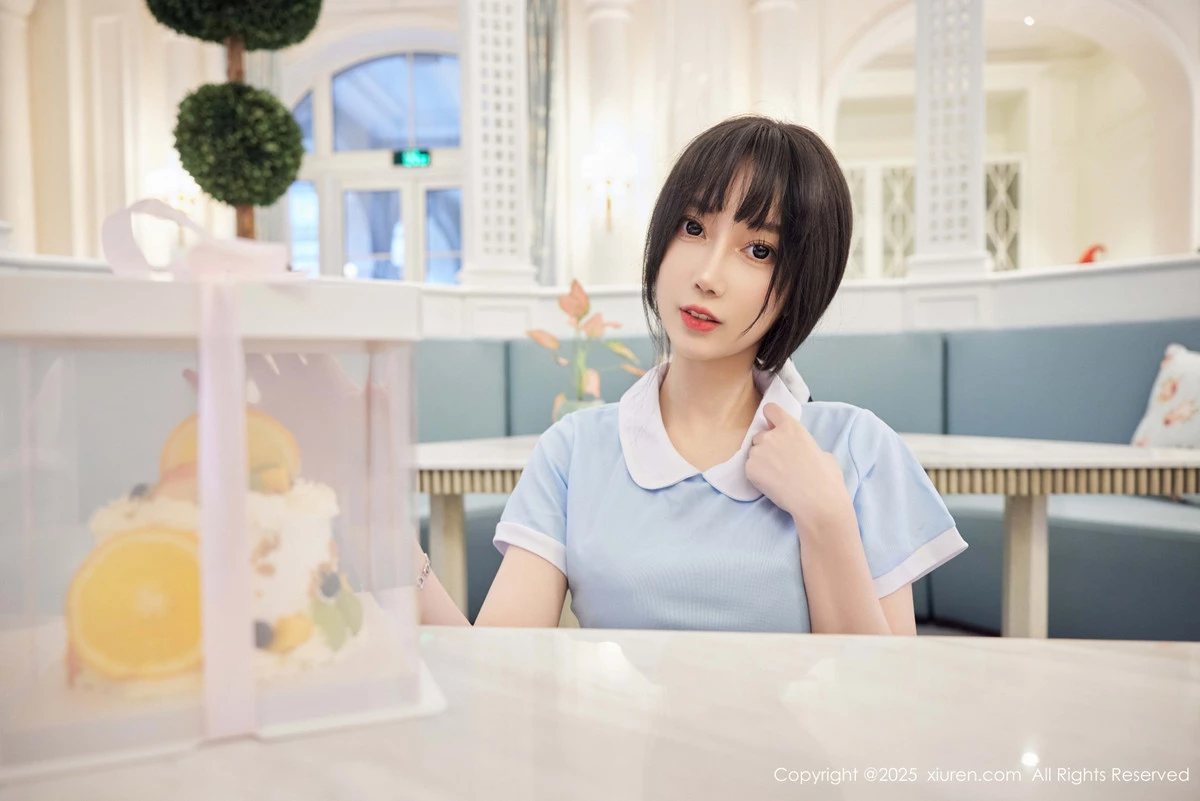 [[XiuRen秀人网]秀人网]No.9864_模特玥儿玥er性感蓝色连衣短裙配超薄肉丝秀曼妙身材诱惑写真82P