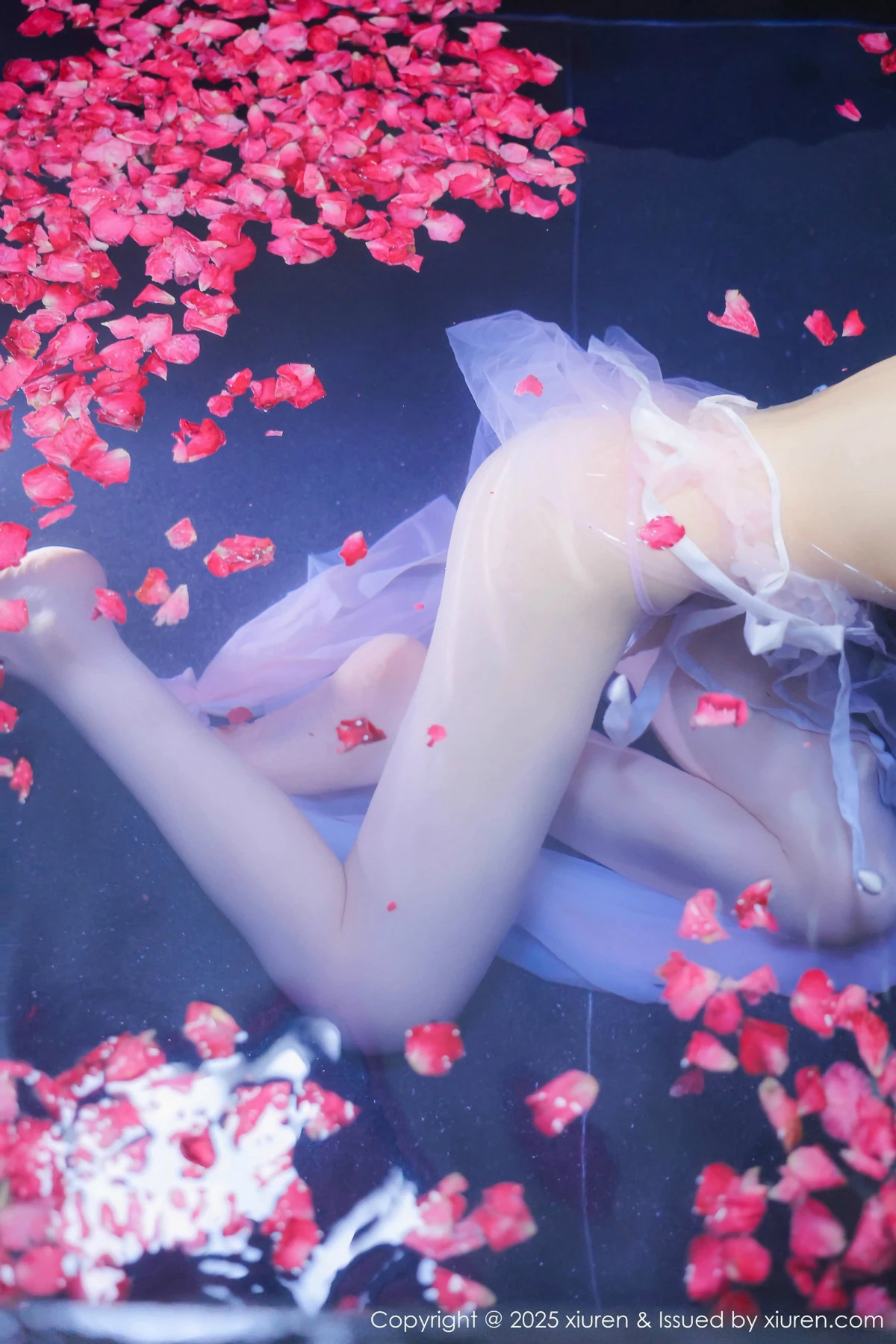[[XiuRen秀人网]秀人网]No.9778_模特桃妖夭浴池场景性感白色薄纱服饰花瓣浴秀惹火身材诱惑写真102P