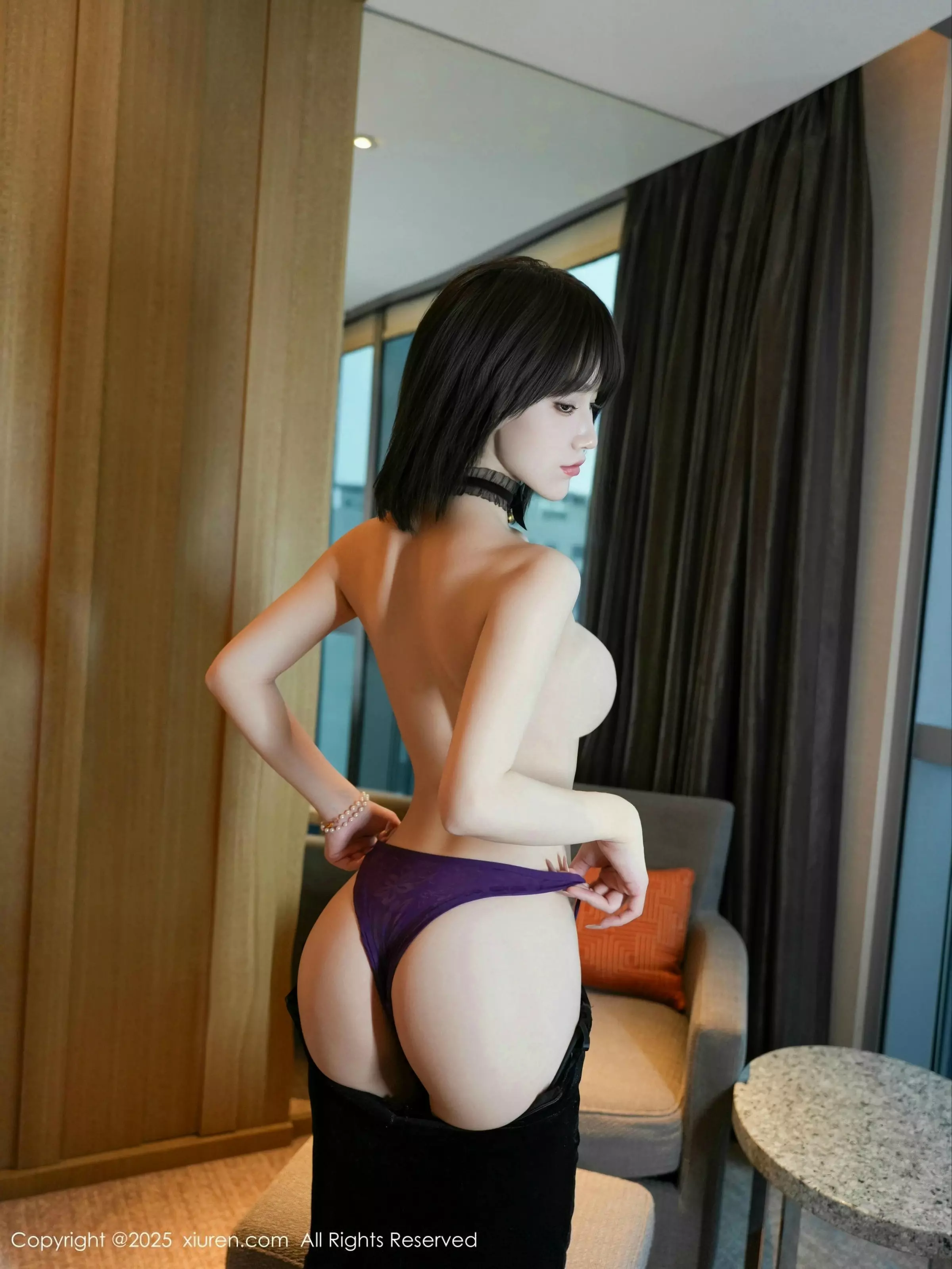 [[XiuRen秀人网]秀人网]No.10000_新人模特阿汁性感黑色礼服配超薄黑丝秀曼妙身姿完美诱惑写真75P