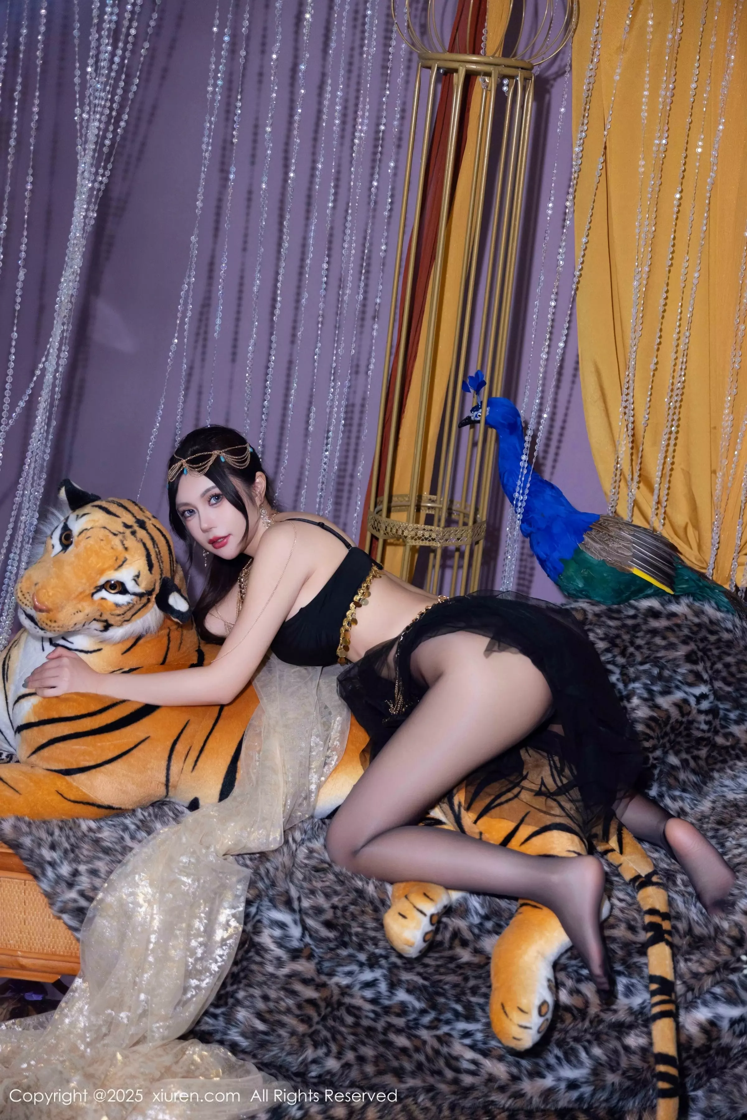 [[XiuRen秀人网]秀人网]No.10018_女神绮里嘉ula性感黑色轻透长裙露黑色内衣秀曼妙身姿诱惑写真79P