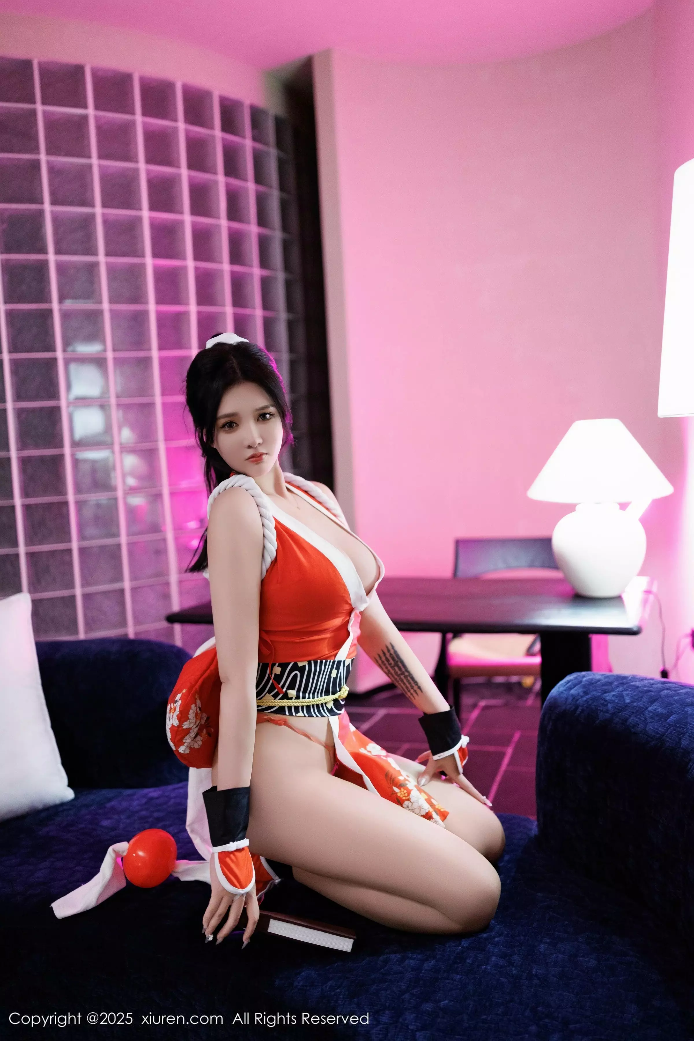 [[XiuRen秀人网]秀人网]No.10017_模特娜比不知火舞主题性感红色连衣短裙秀凹凸身材撩人诱惑写真81P