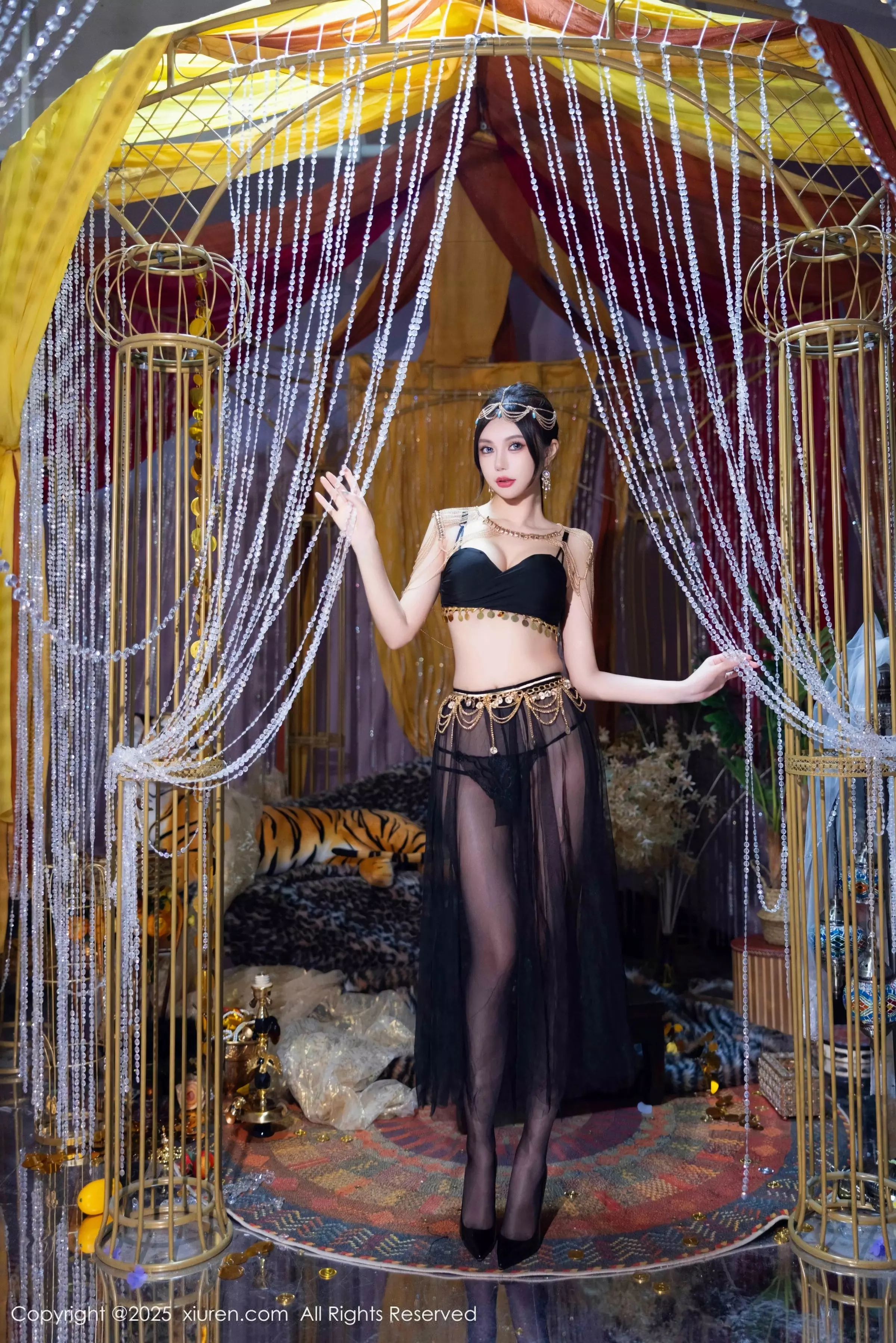 [[XiuRen秀人网]秀人网]No.10018_女神绮里嘉ula性感黑色轻透长裙露黑色内衣秀曼妙身姿诱惑写真79P