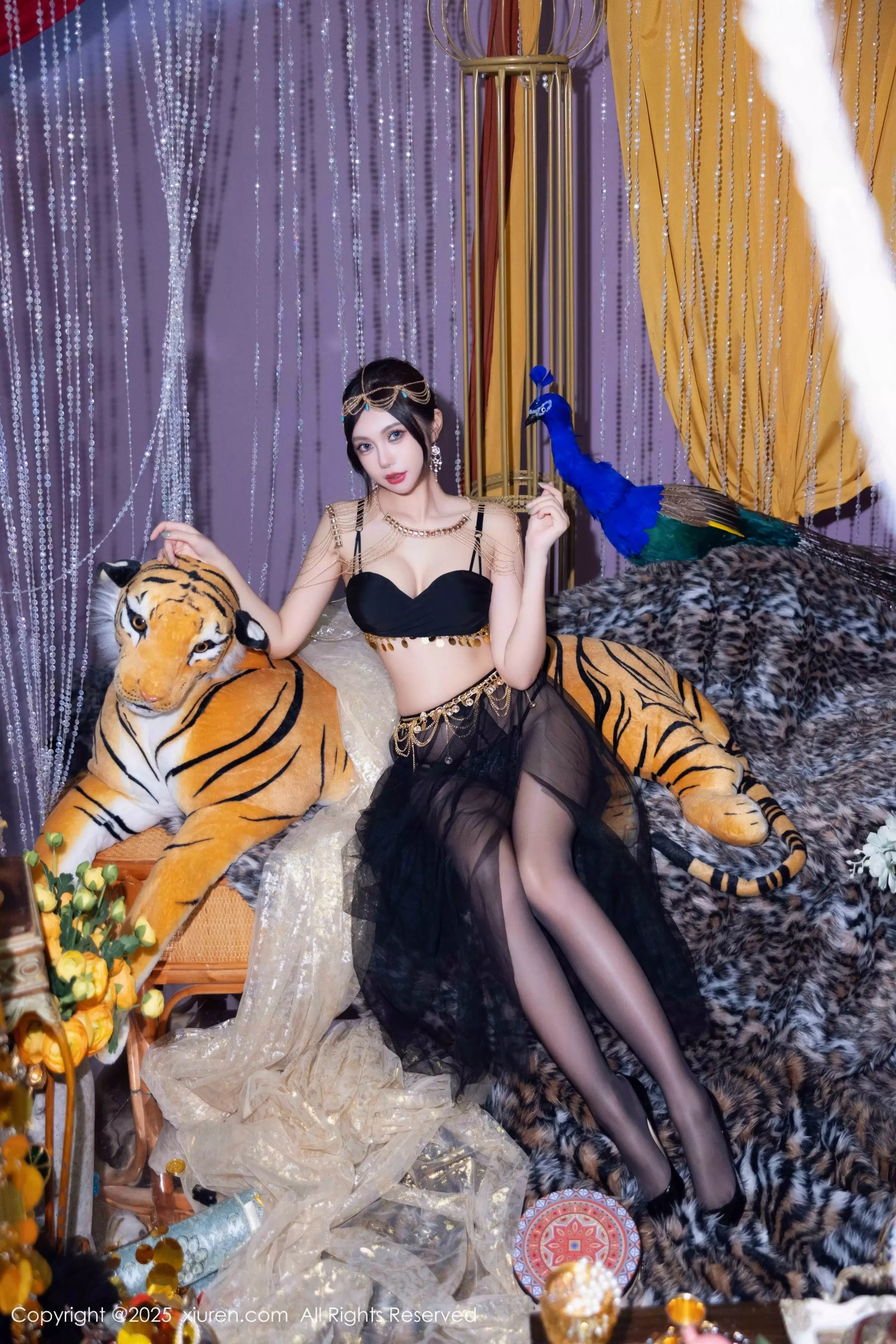 [[XiuRen秀人网]秀人网]No.10018_女神绮里嘉ula性感黑色轻透长裙露黑色内衣秀曼妙身姿诱惑写真79P