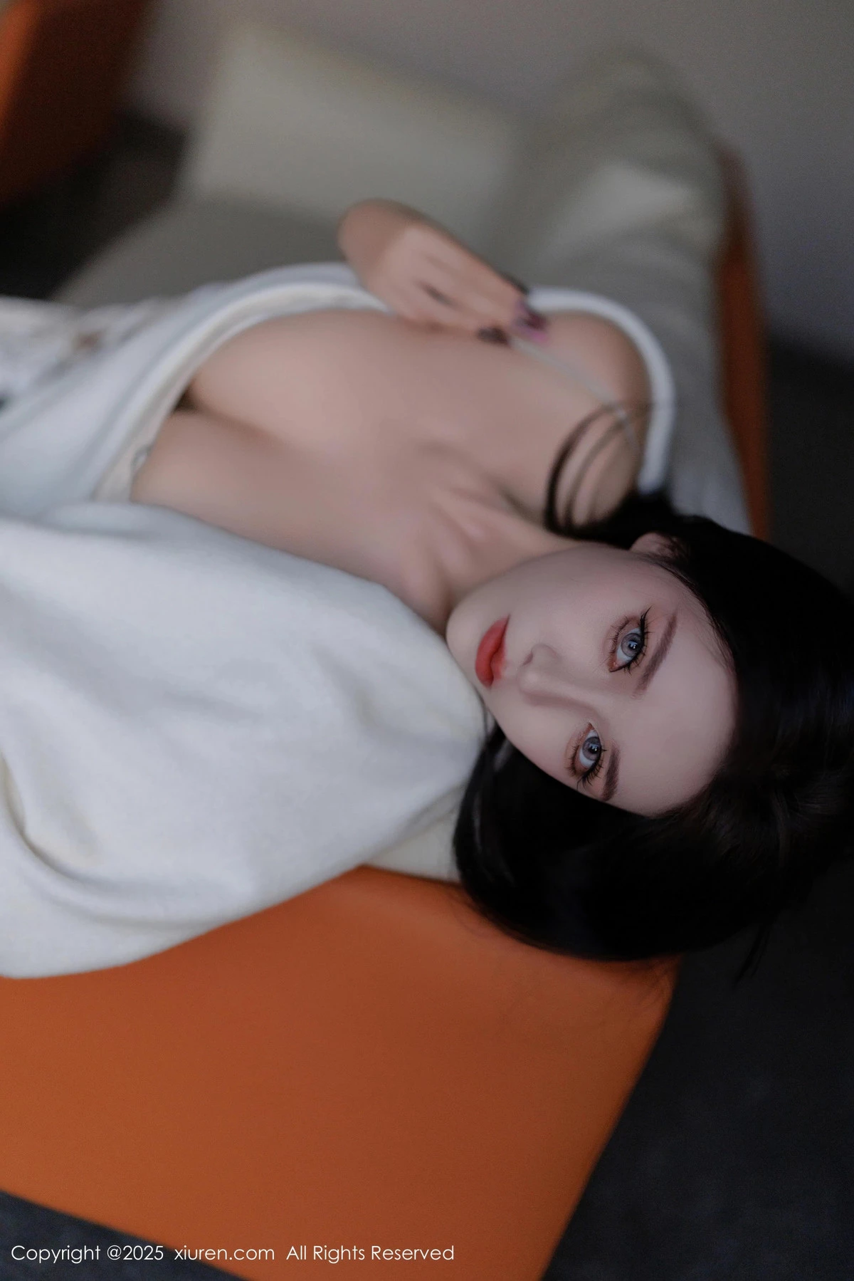 [[XiuRen秀人网]秀人网]No.9899_模特娜比脱连衣短裙露性感蓝色内衣配超薄肉丝秀凹凸身材诱惑写真81P