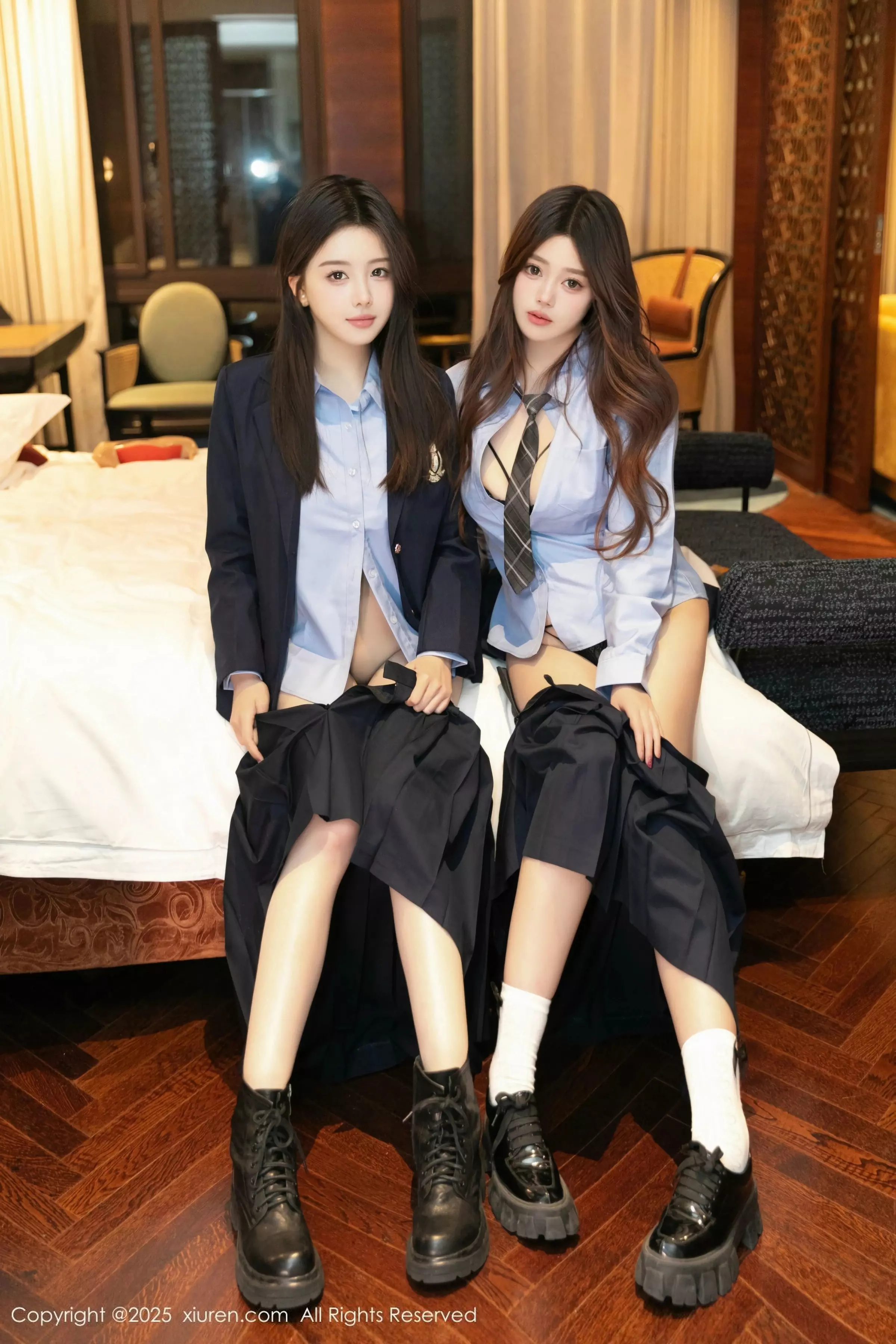 [[XiuRen秀人网]秀人网]No.10034_模特合集蛋蛋宝浴室场景性感姐妹花白色浴袍秀惹火身材诱惑写真77P