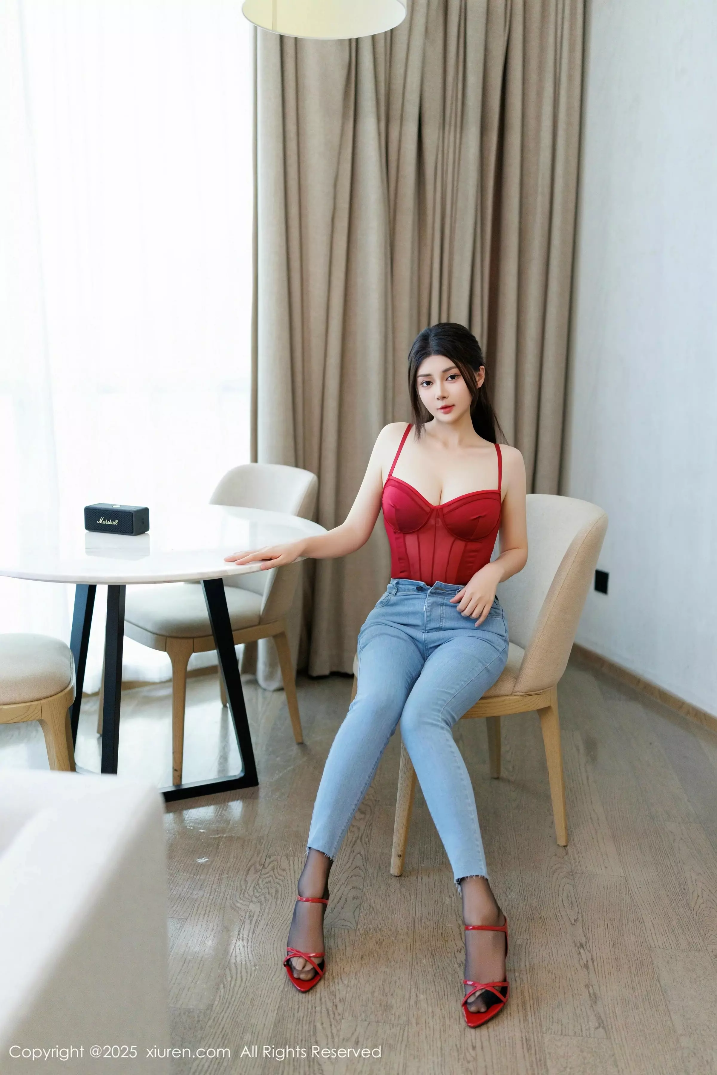 [[XiuRen秀人网]秀人网]No.10090_模特凯竹Quinn红色连体内衣+粉色情趣内衣秀丰腴身材诱惑写真82P