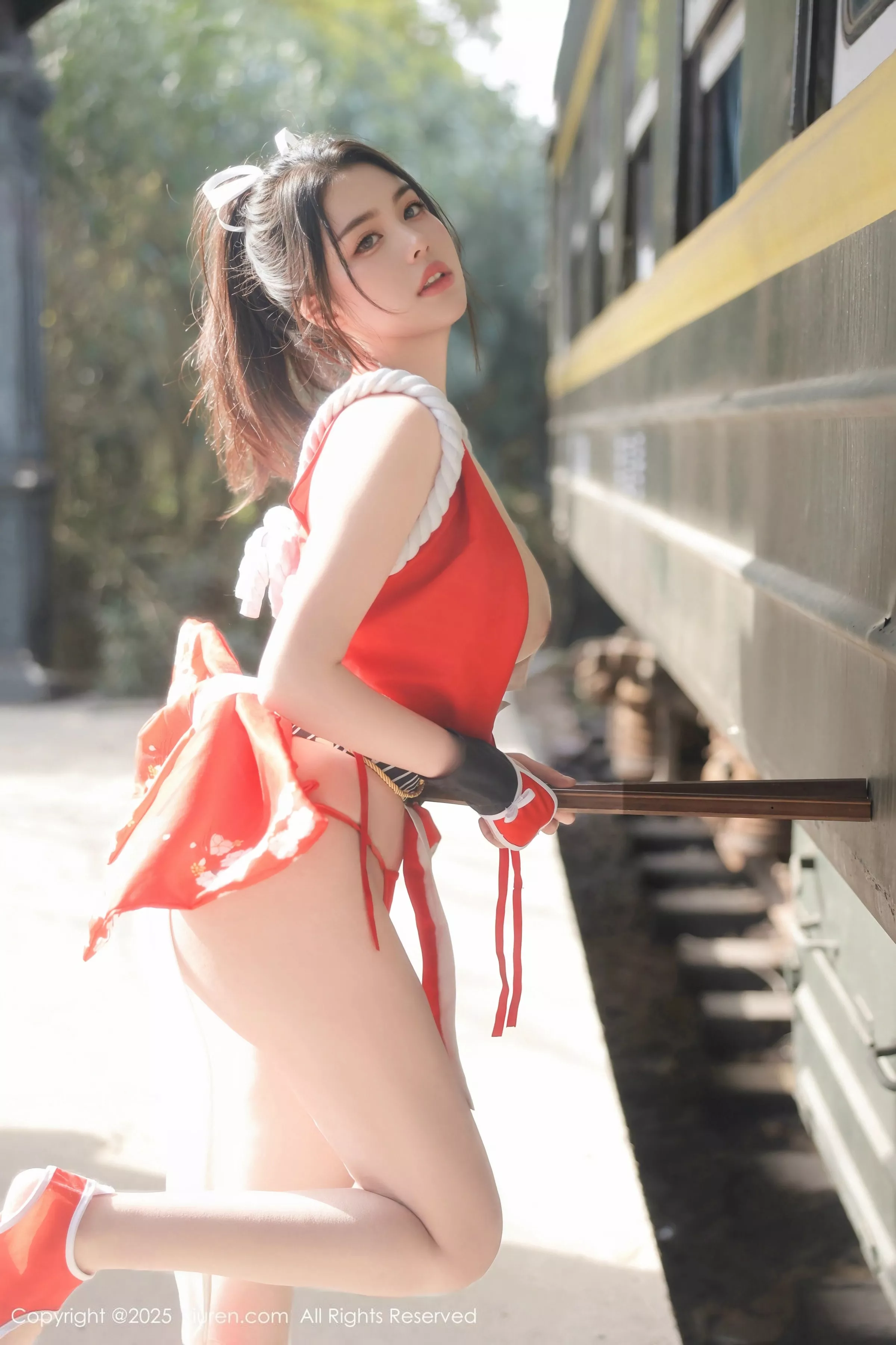 [[XiuRen秀人网]秀人网]No.10133_模特林若凡F性感红色不知火舞服饰配丁字裤秀丰满身材诱惑写真81P