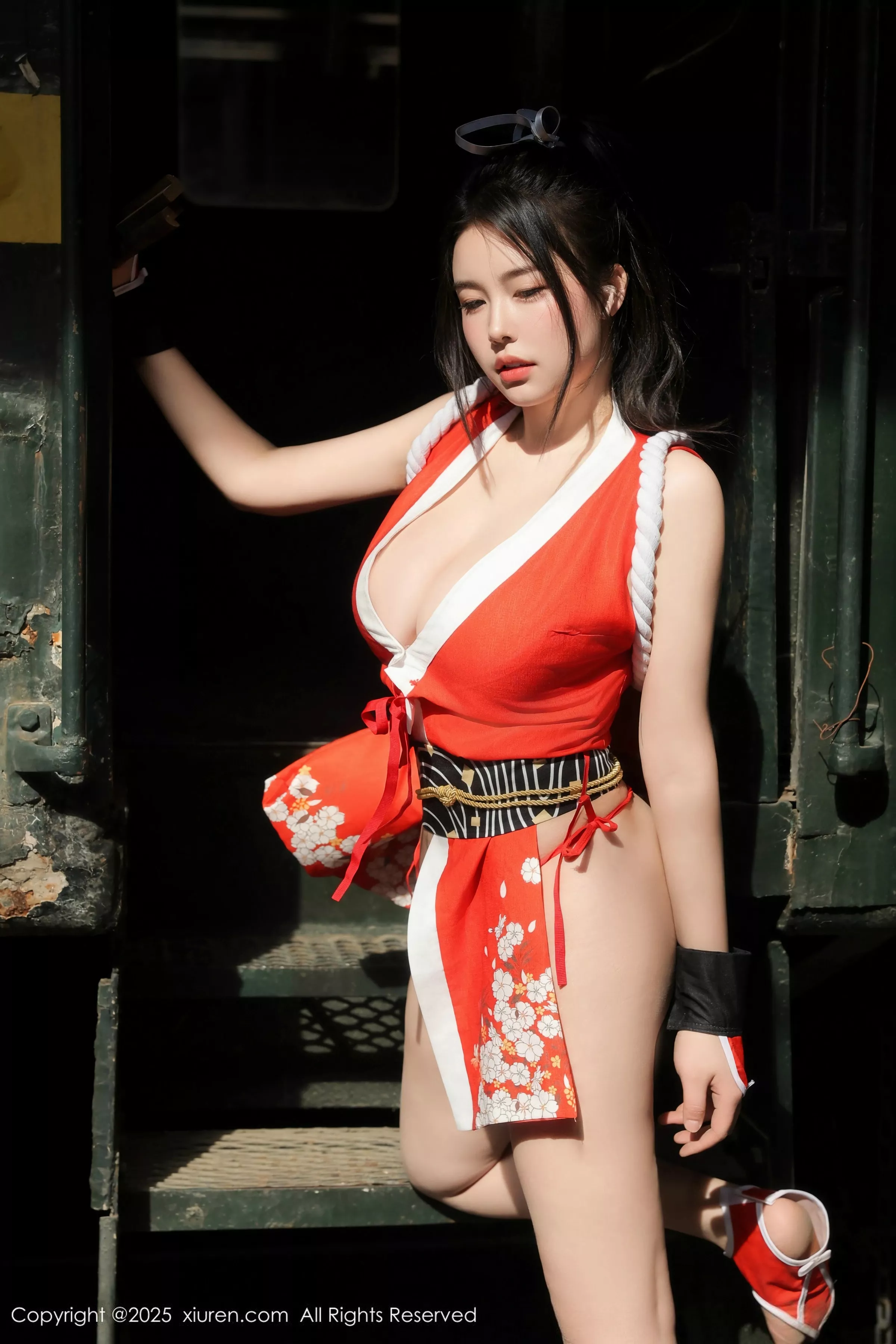 [[XiuRen秀人网]秀人网]No.10133_模特林若凡F性感红色不知火舞服饰配丁字裤秀丰满身材诱惑写真81P