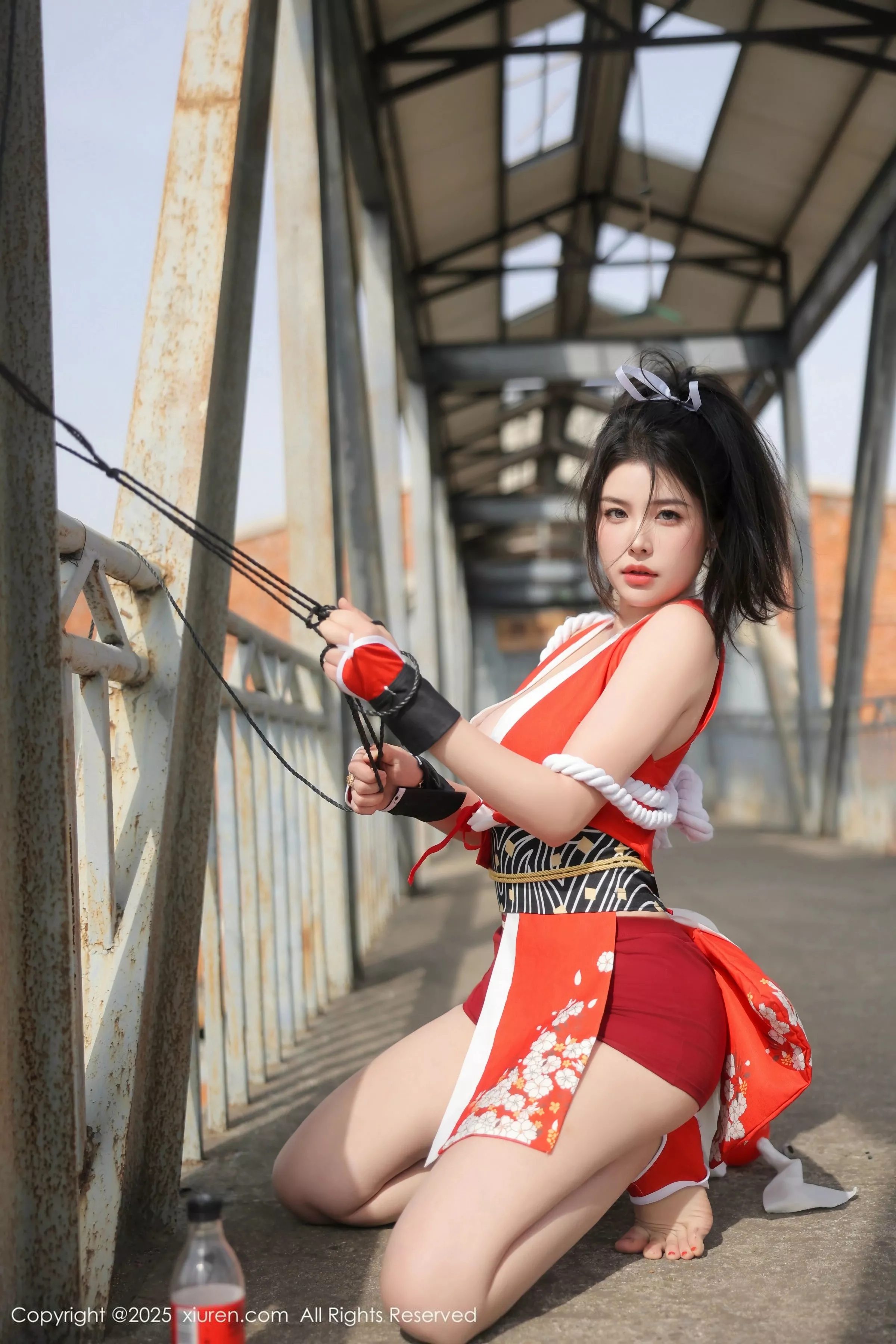 [[XiuRen秀人网]秀人网]No.10133_模特林若凡F性感红色不知火舞服饰配丁字裤秀丰满身材诱惑写真81P