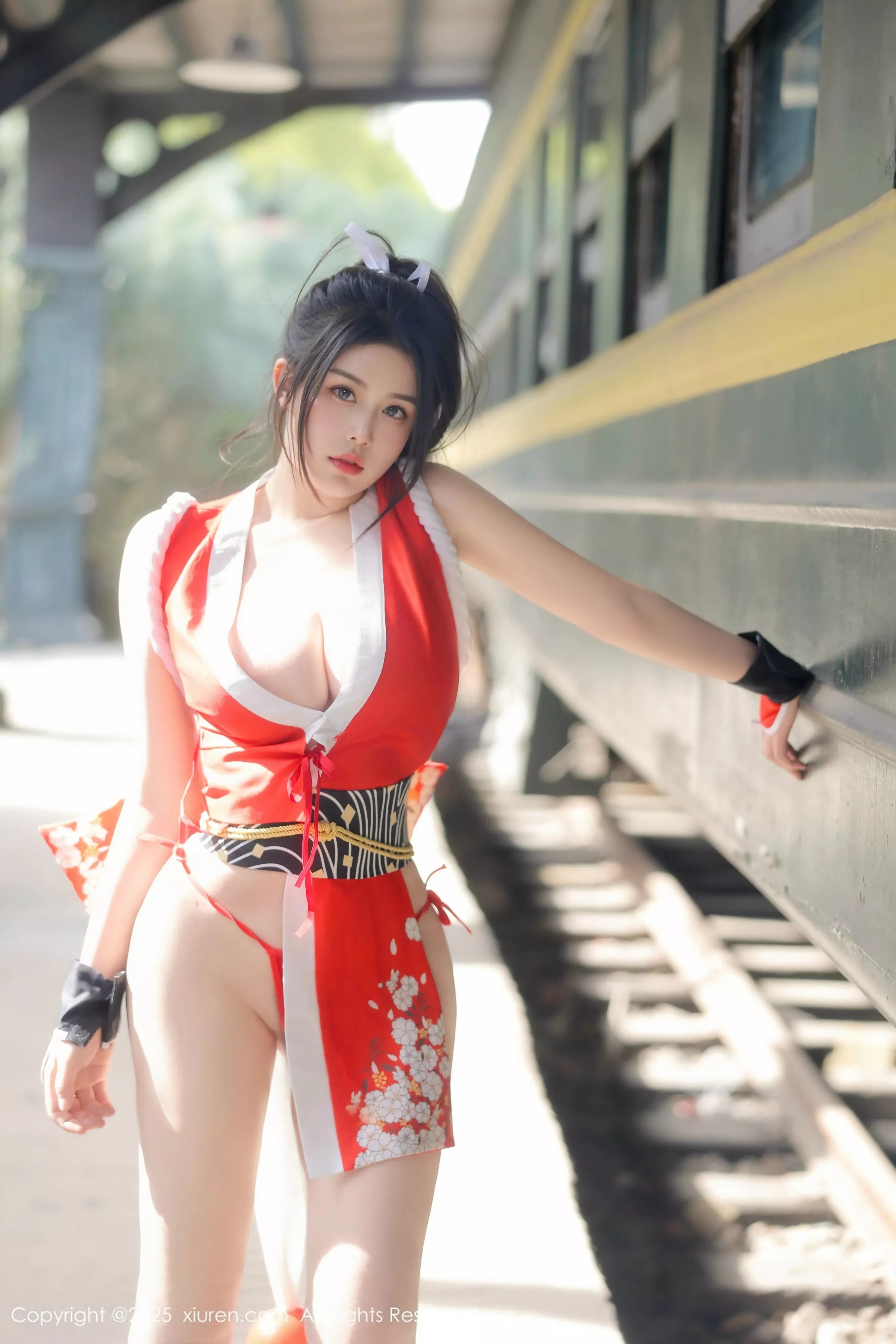 [[XiuRen秀人网]秀人网]No.10133_模特林若凡F性感红色不知火舞服饰配丁字裤秀丰满身材诱惑写真81P