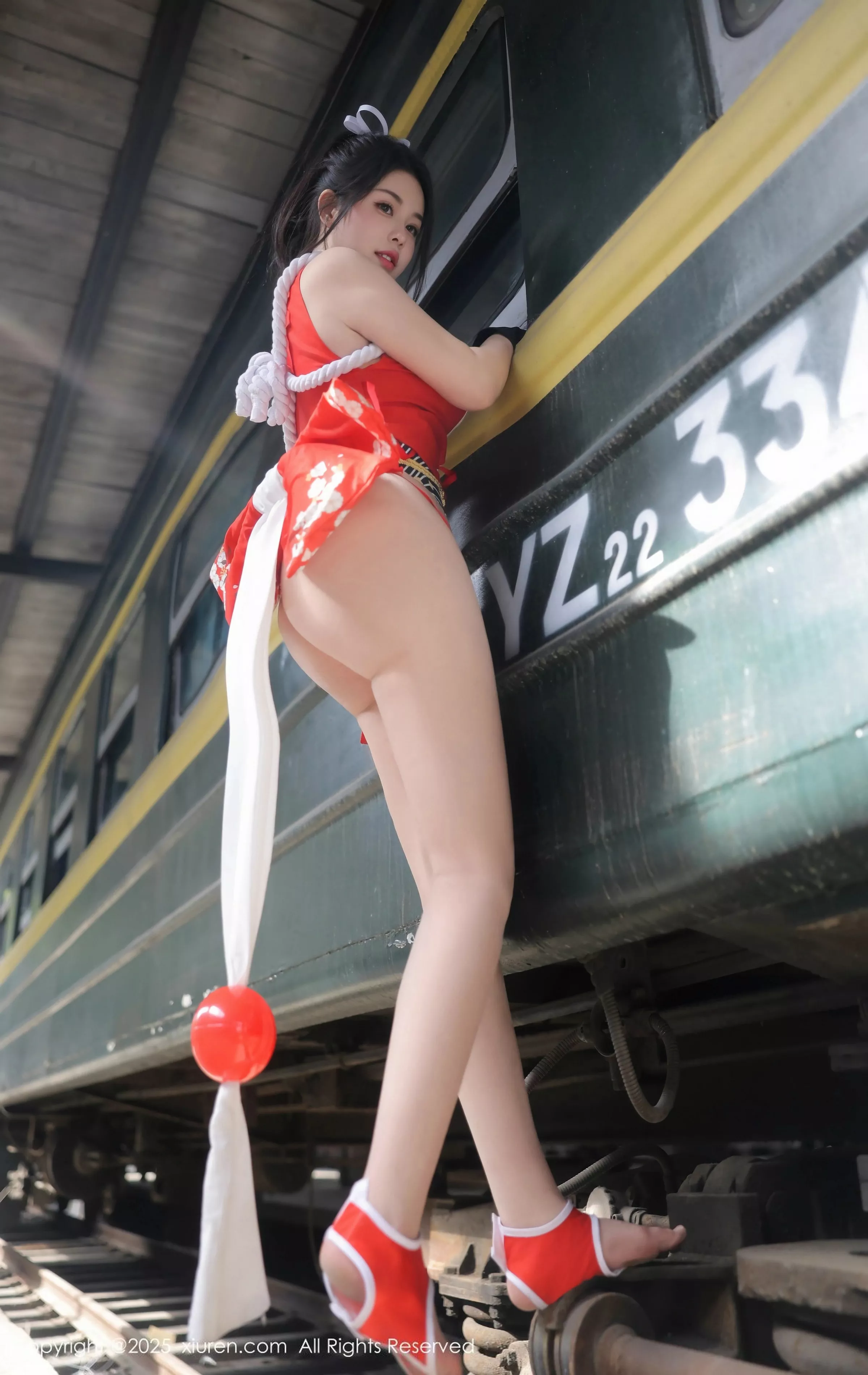 [[XiuRen秀人网]秀人网]No.10133_模特林若凡F性感红色不知火舞服饰配丁字裤秀丰满身材诱惑写真81P